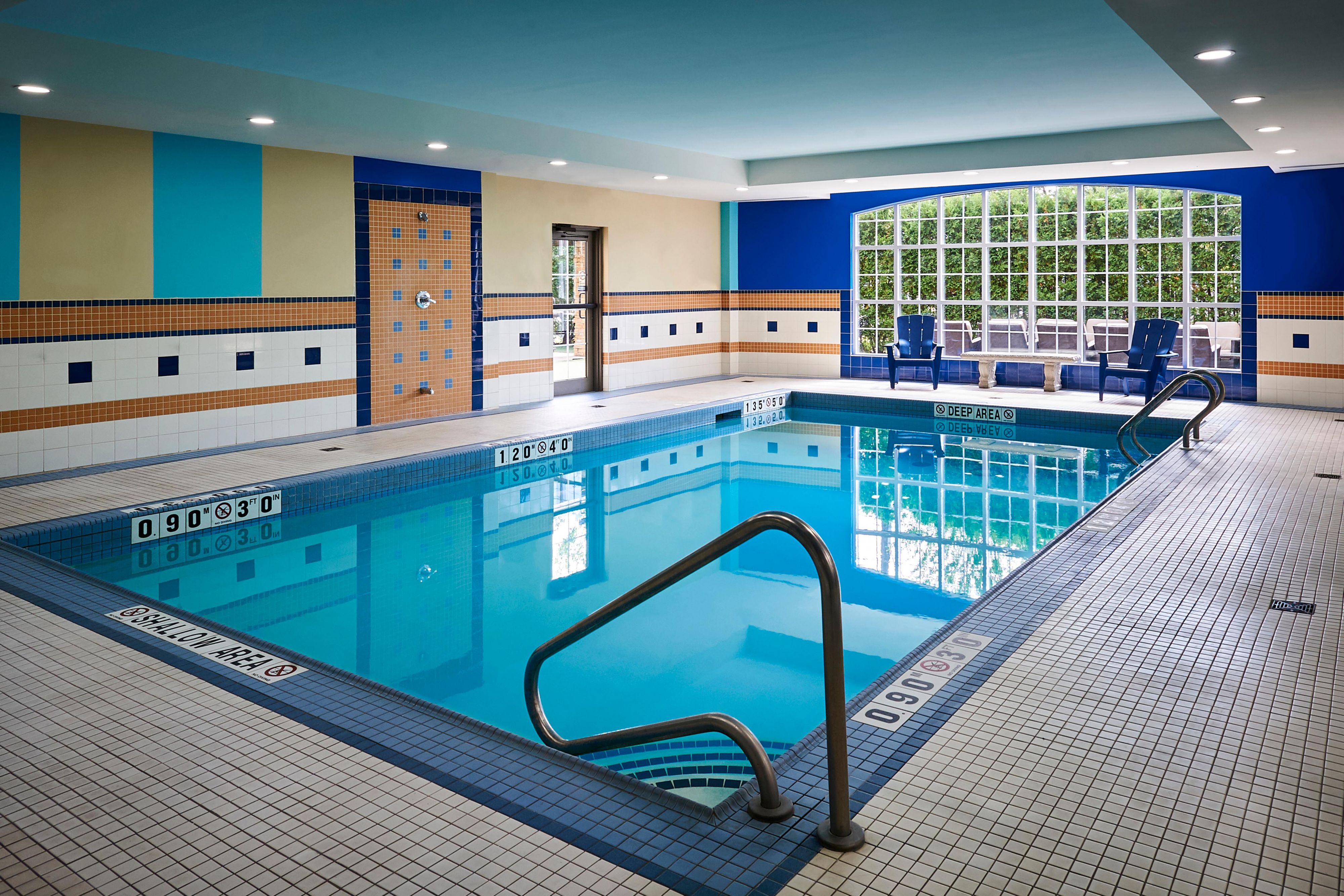 Make a splash in our large indoor heated pool.  
Pool is open 7:00am-11:00pm. 