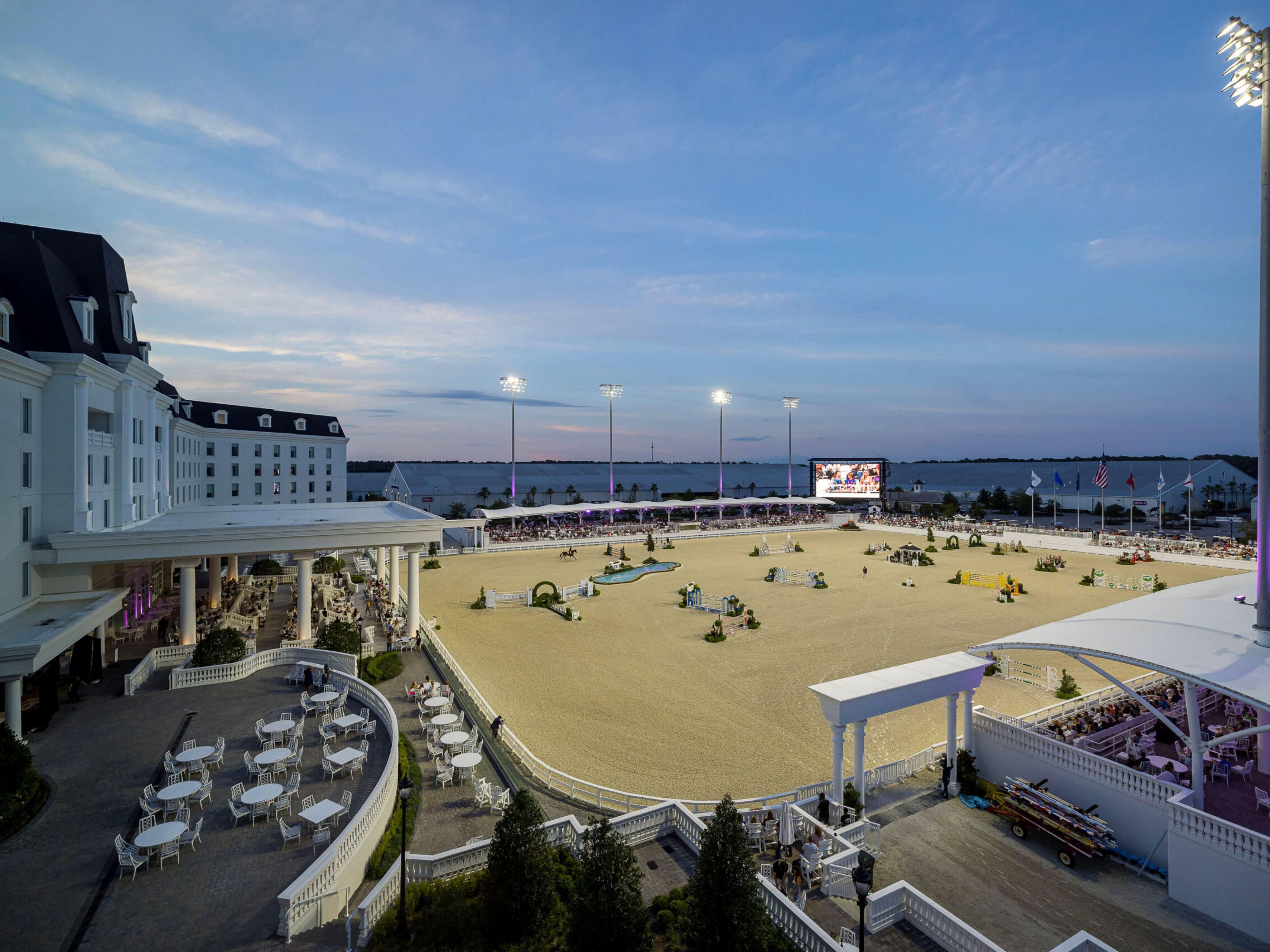 Wide view of World Equestrian Center.