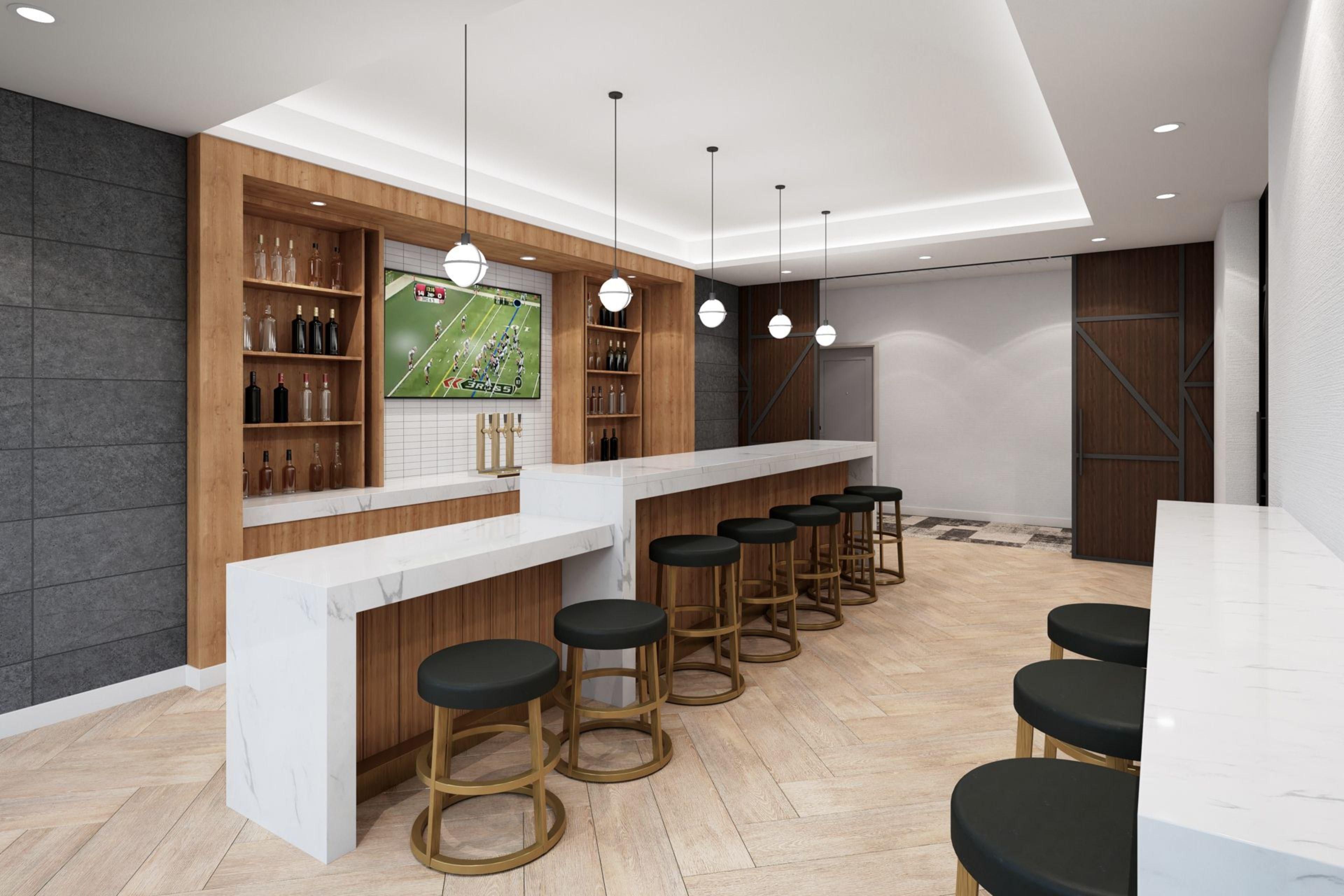 Cozy meets contemporary at our lobby bar where you can unwind in style. Enjoy craft cocktails, local brews, and shareable snacks, perfect for casually chilling out or connecting with fellow travelers. After a long day, we've got comfort, conversation, and a great evening covered for you! Join us for Social Hour every Mon - Wed from 5:30 to 6:30pm.
