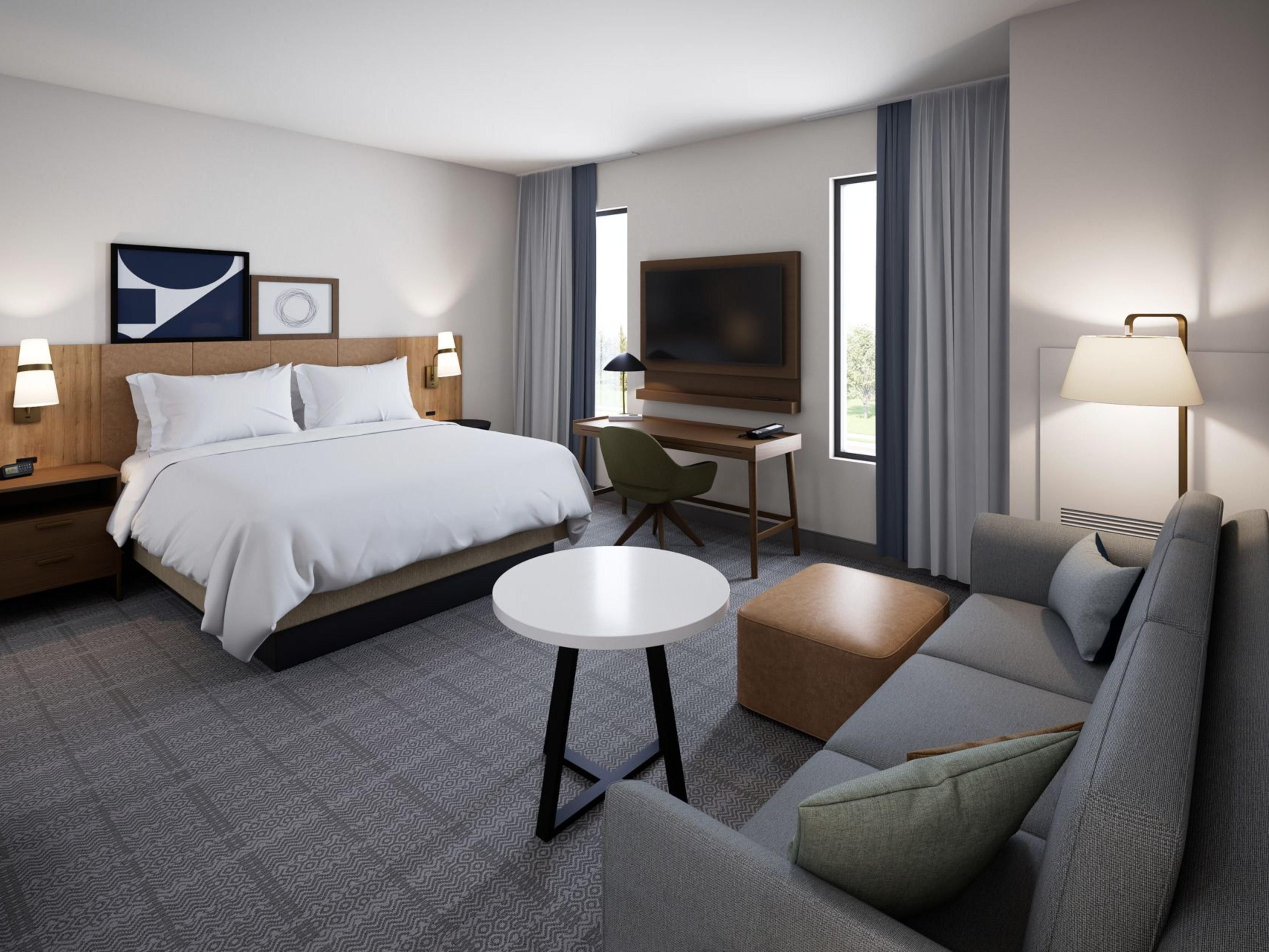 1 King Bed Studio Suite with couch