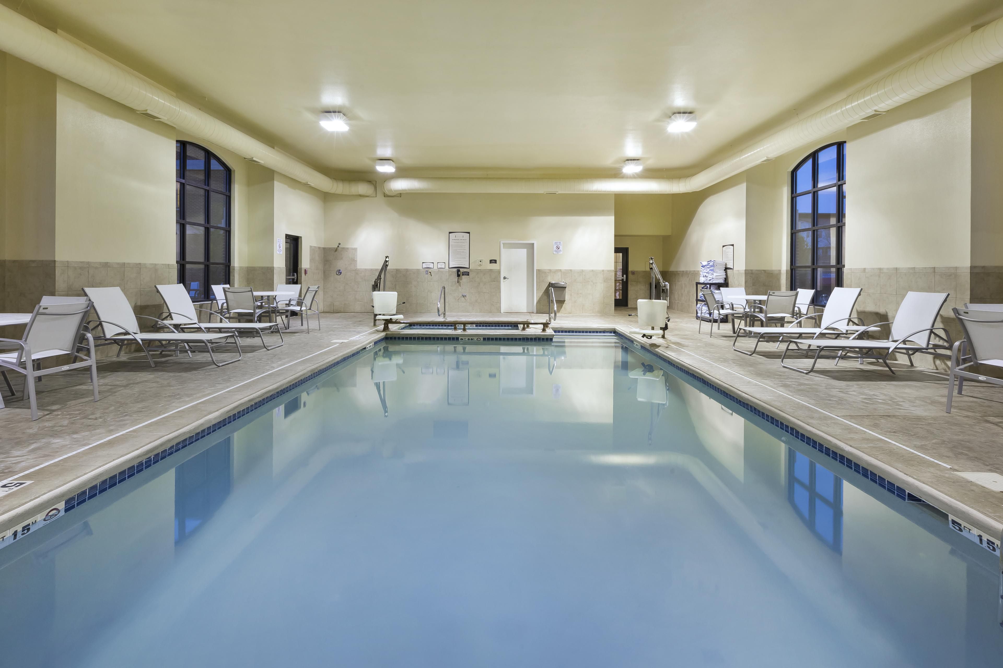 Enjoy and relax in our indoor pool, which is open the entire year!