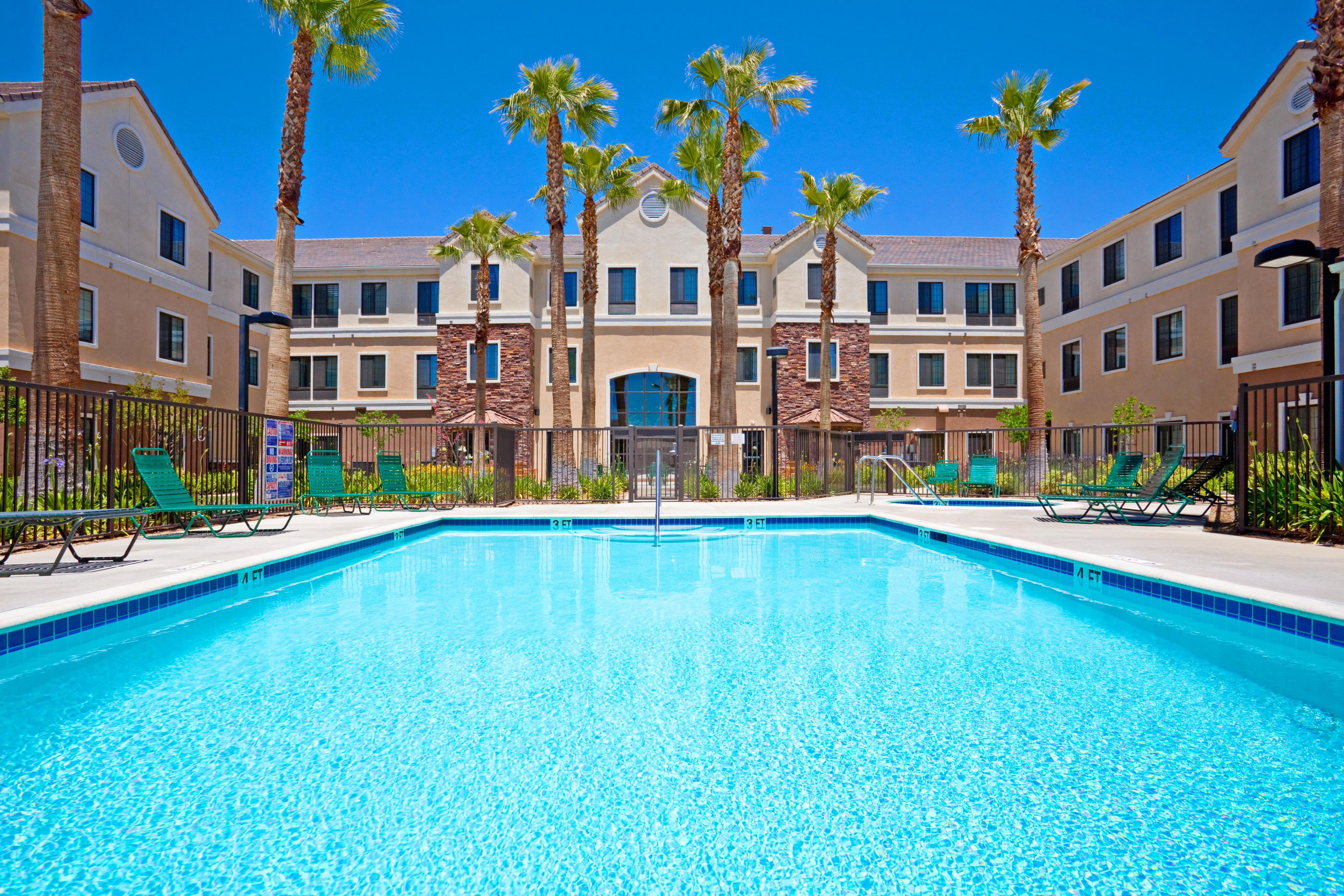 Take a dip in our heated pool and spa.