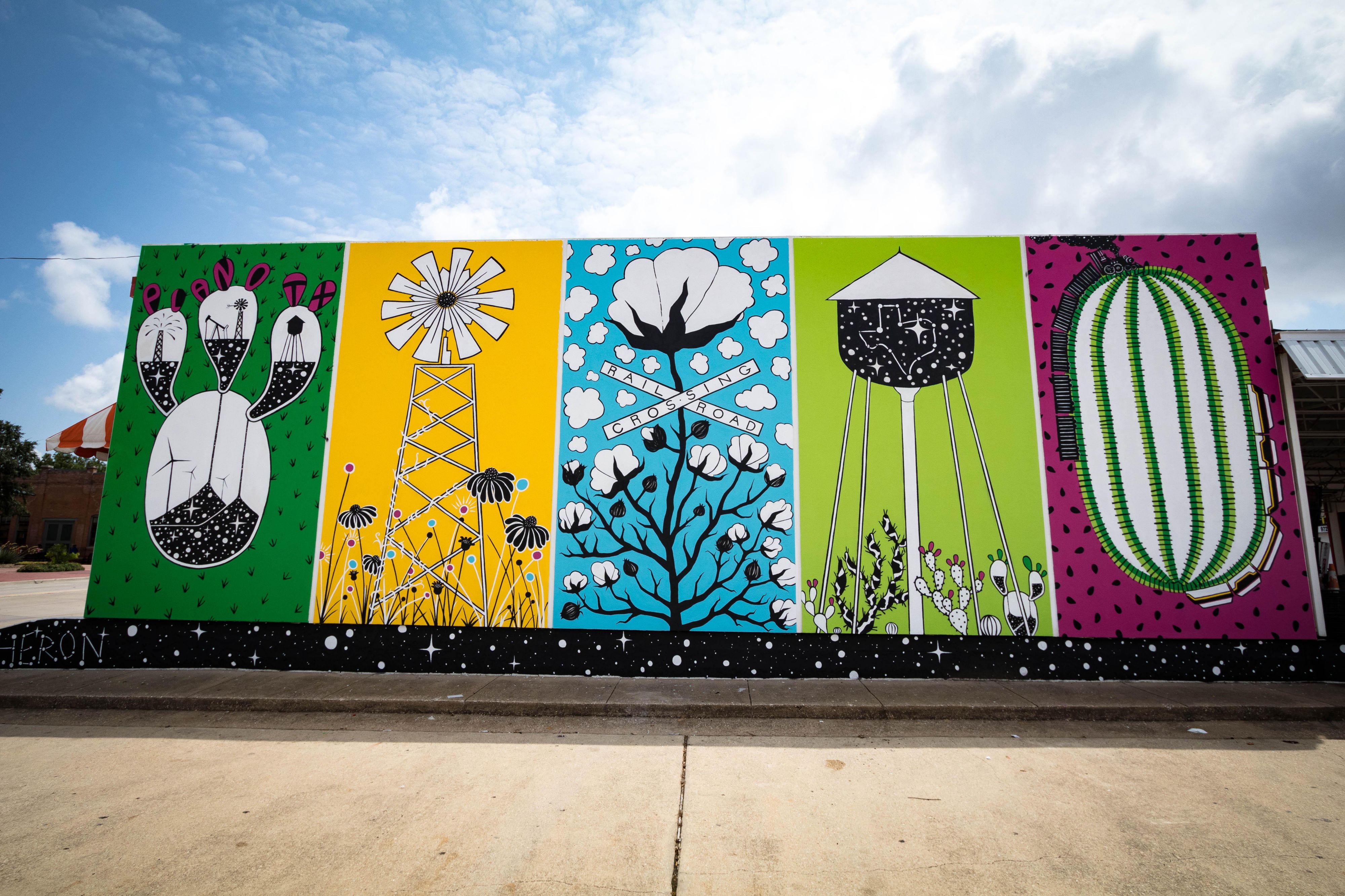 Downtown Plano Wandgemälde