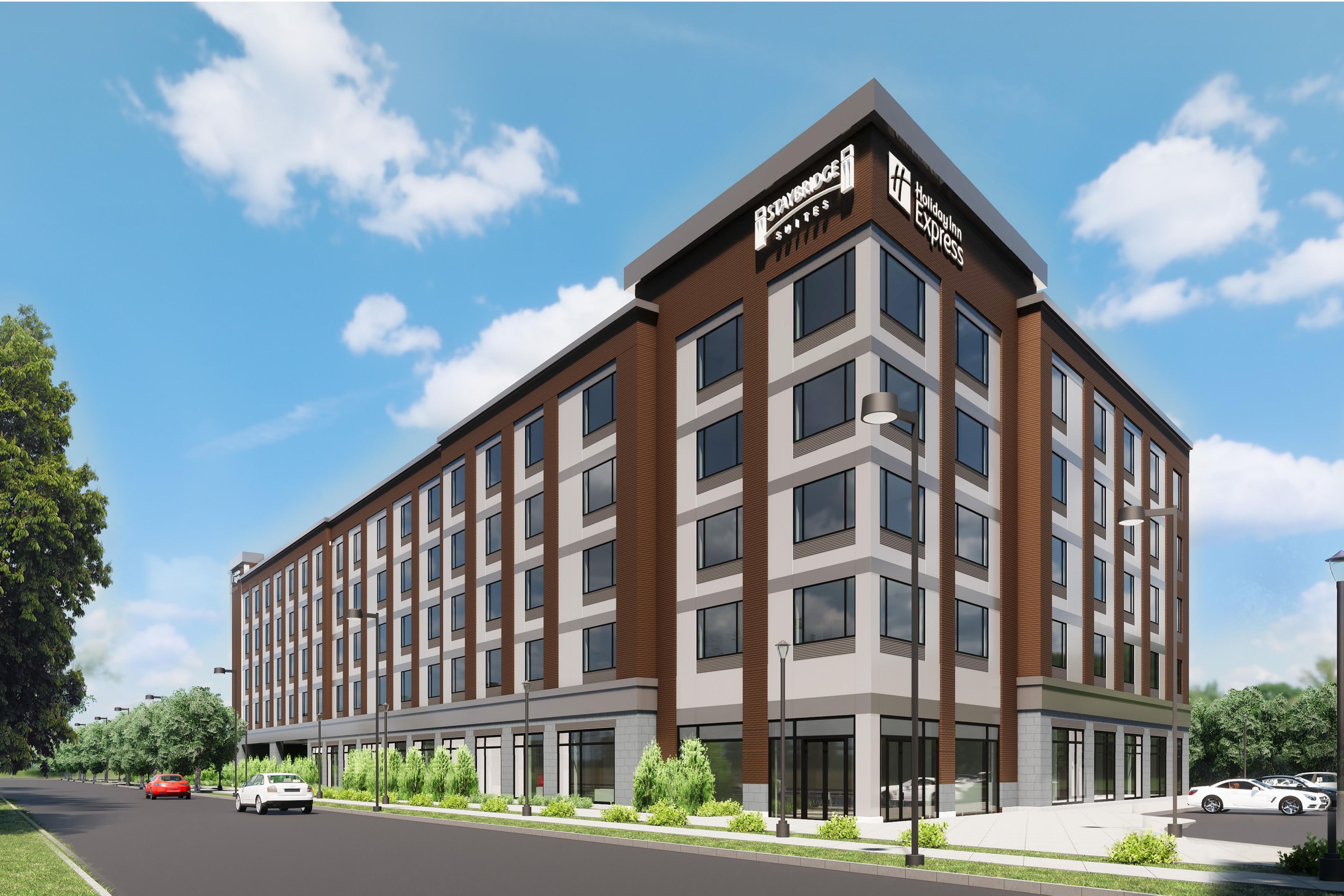 Located in Revere, MA and only five miles from downtown Boston, the all new IHG dual branded Staybridge Suites and Holiday Inn Express combine two lodging types with shared amenities under one roof.