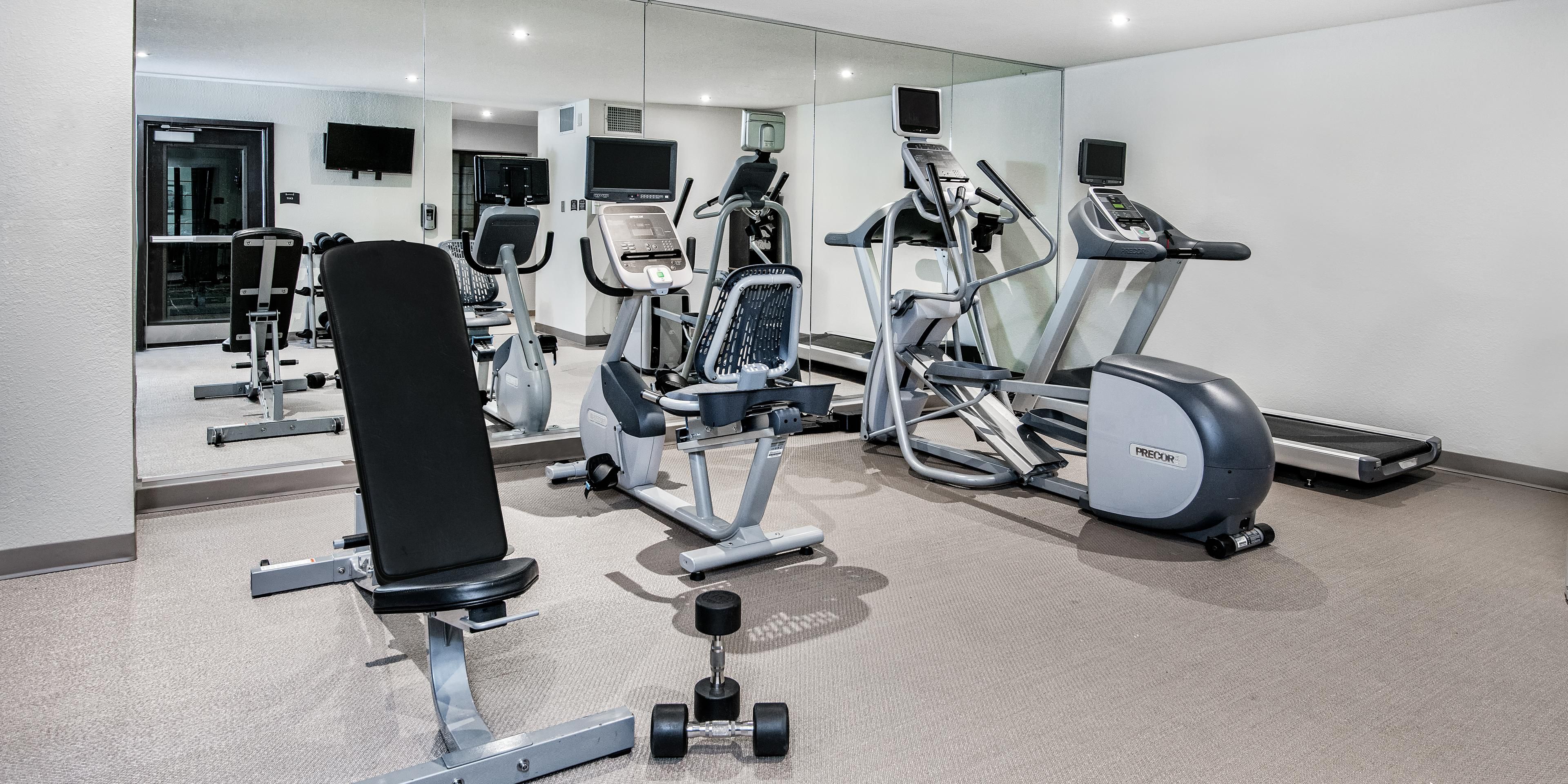 Enjoy a workout in our fitness center!