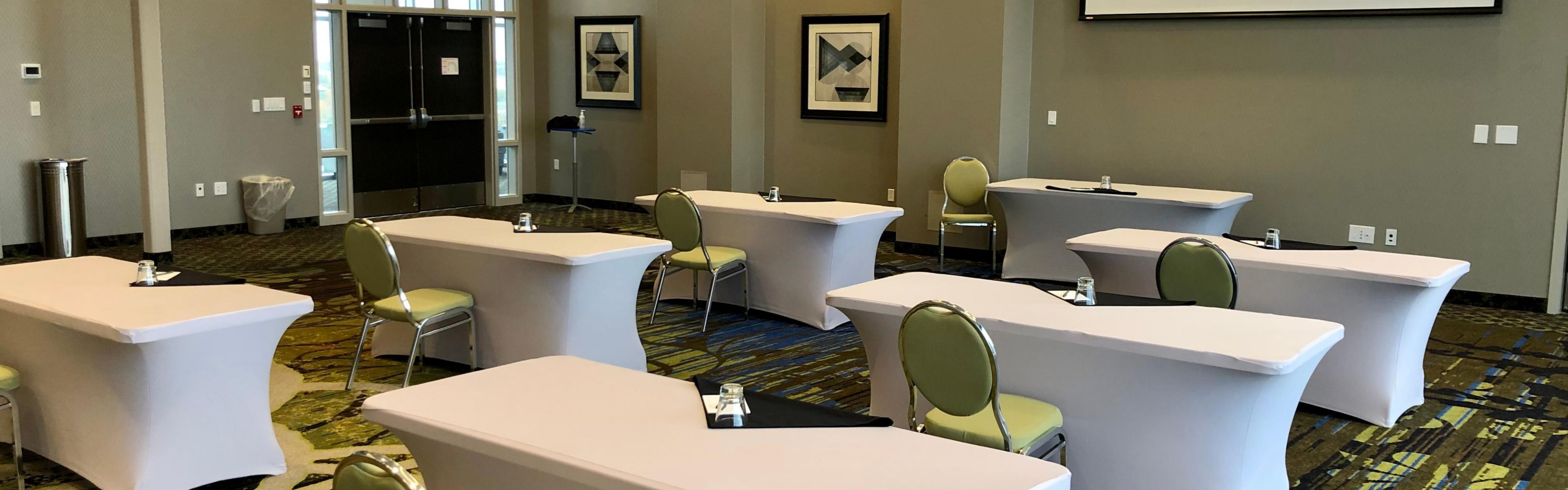 Clutter free meeting rooms and event space.