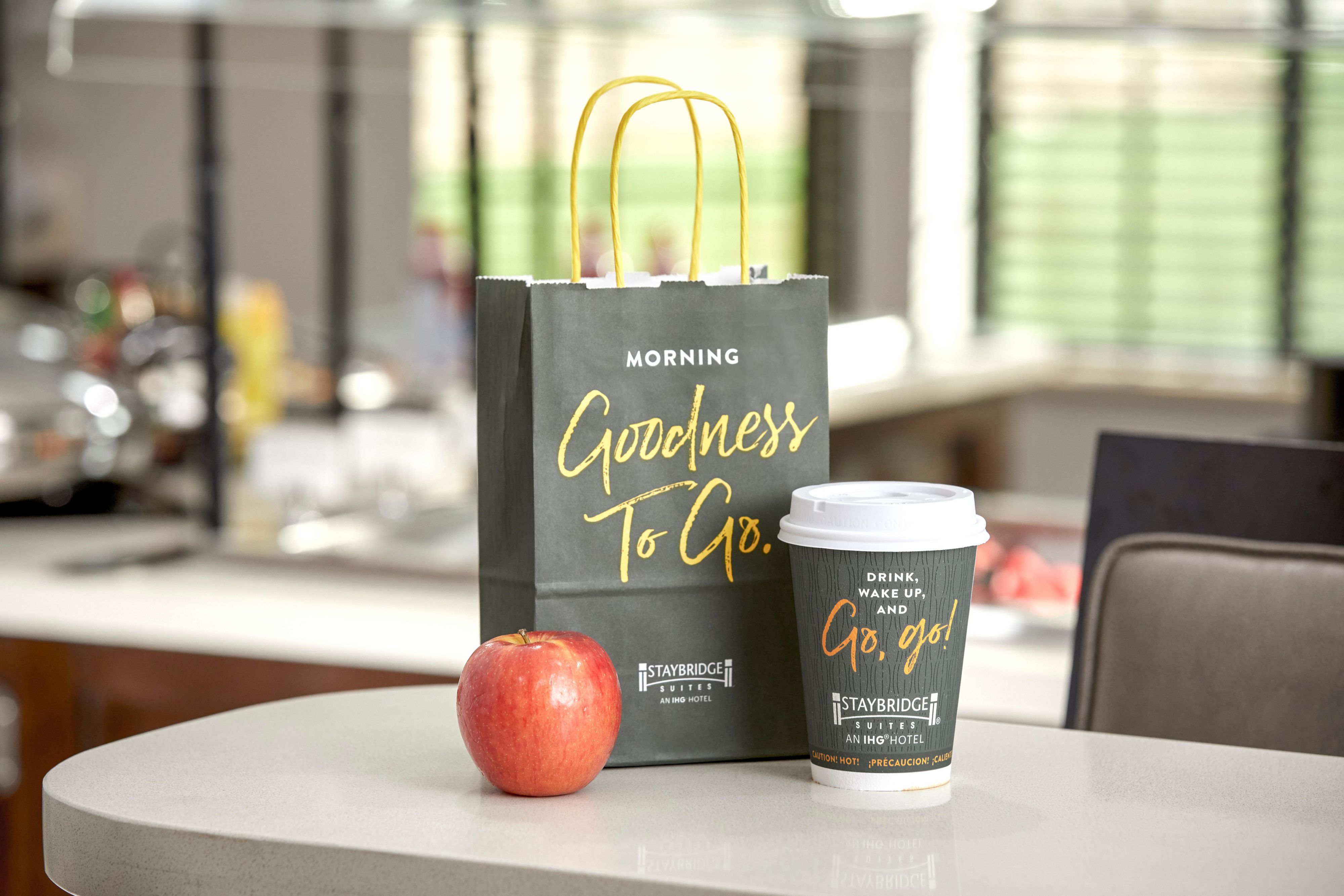 Food basics are available in the pantry in our lobby for you to stock up on easy-to-prepare meals and snacks for your room. Each suite has a full-size refrigerator for you to store your goods.