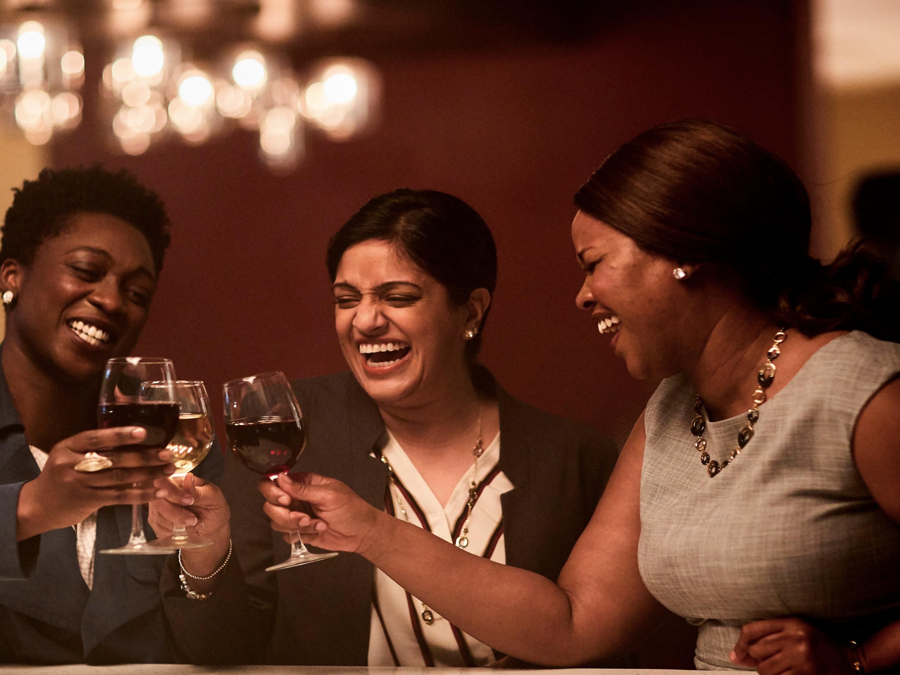 Guests enjoying a beverage together
