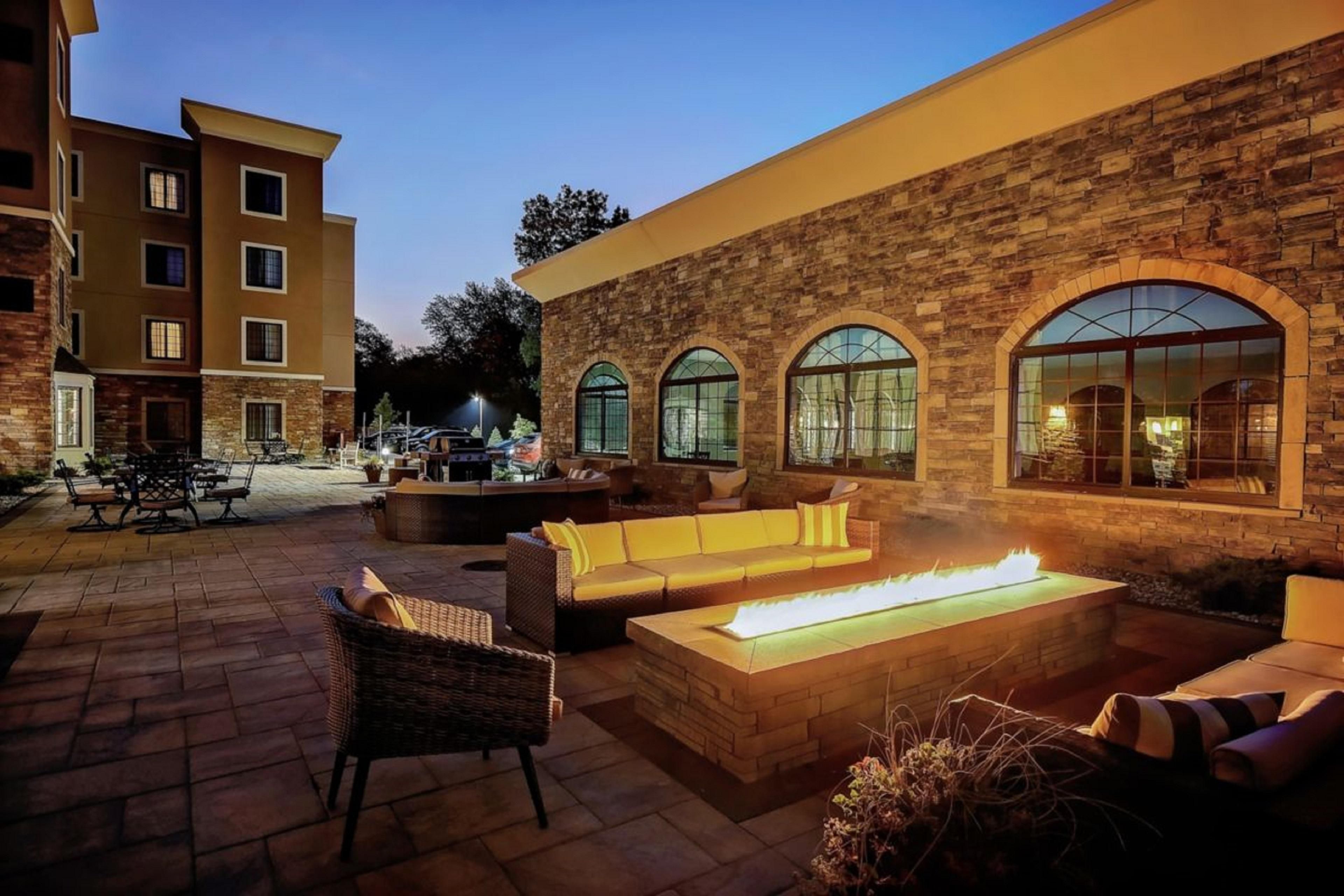 Enjoy cooking your favorite meal on our barbeques and relax by the fire pit.