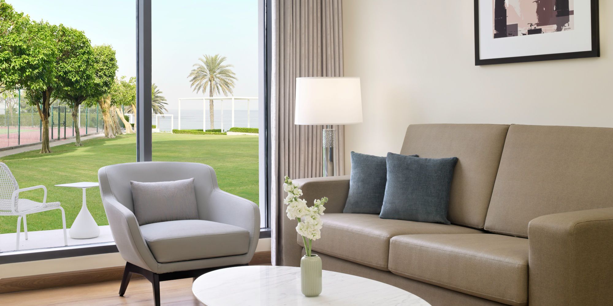 Stylish new rooms with sea, city and garden views