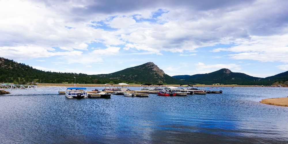 Local marina on Lake Estes
