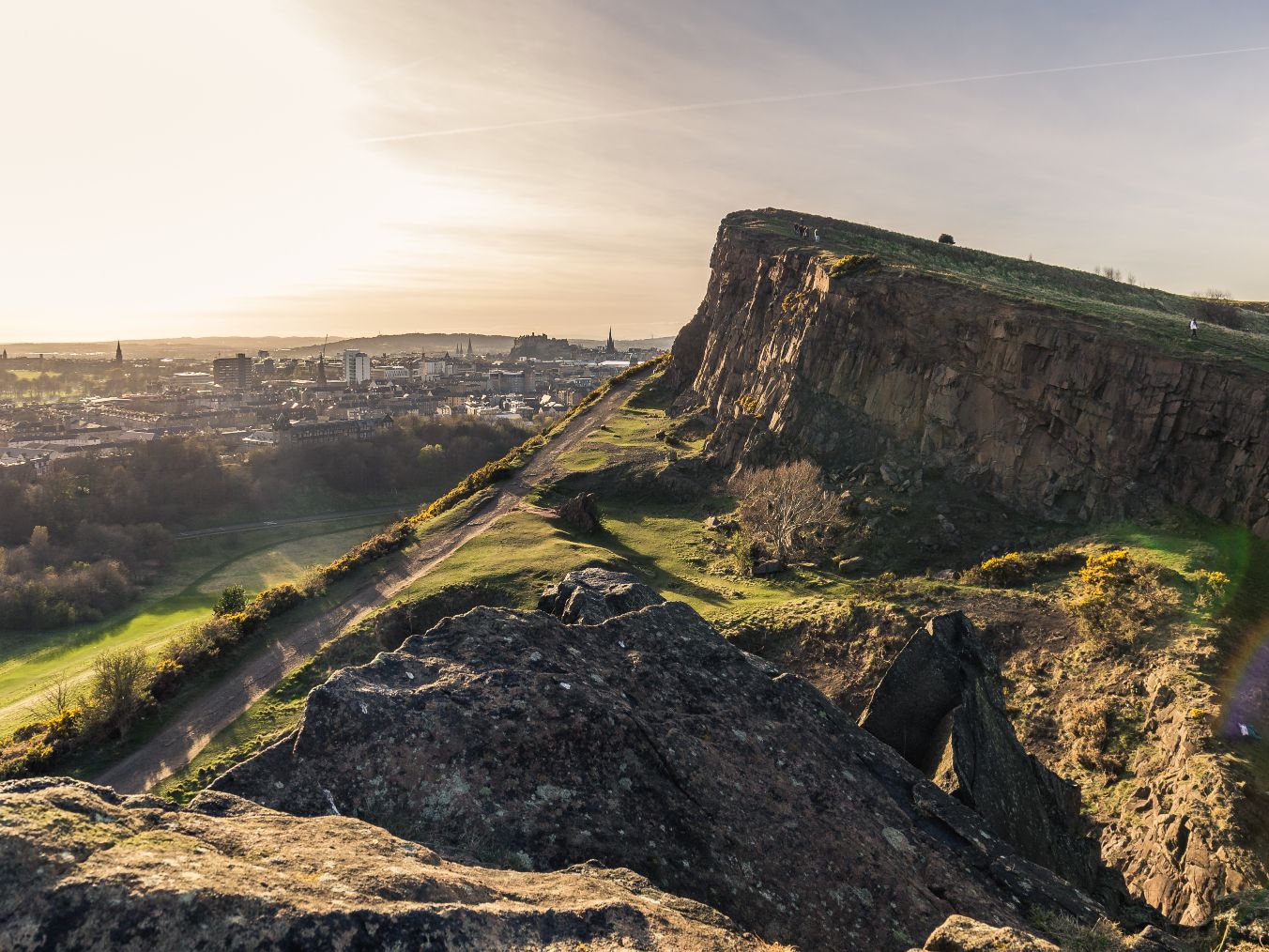 Sunrise over Edinburgh