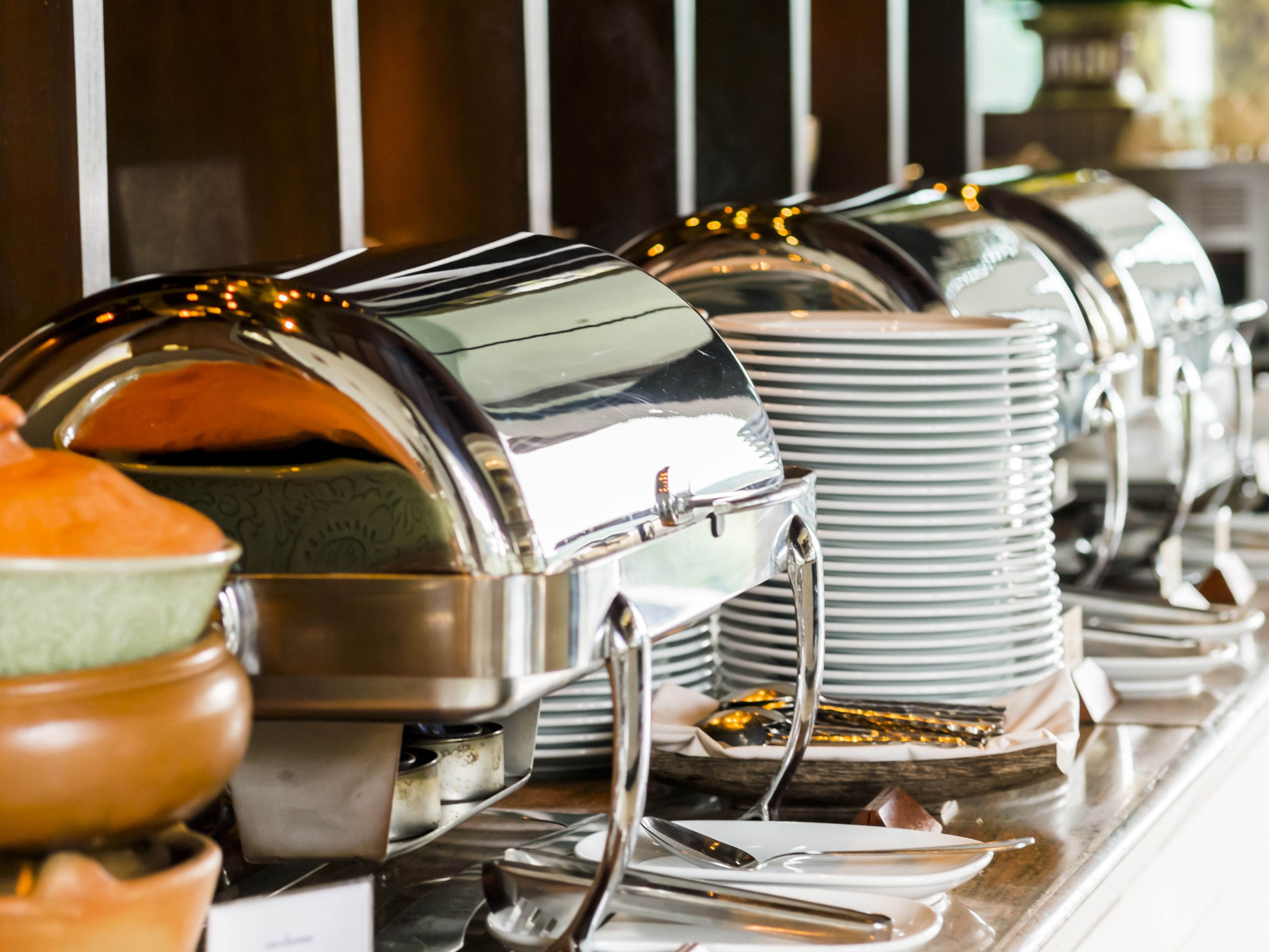 buffet of food