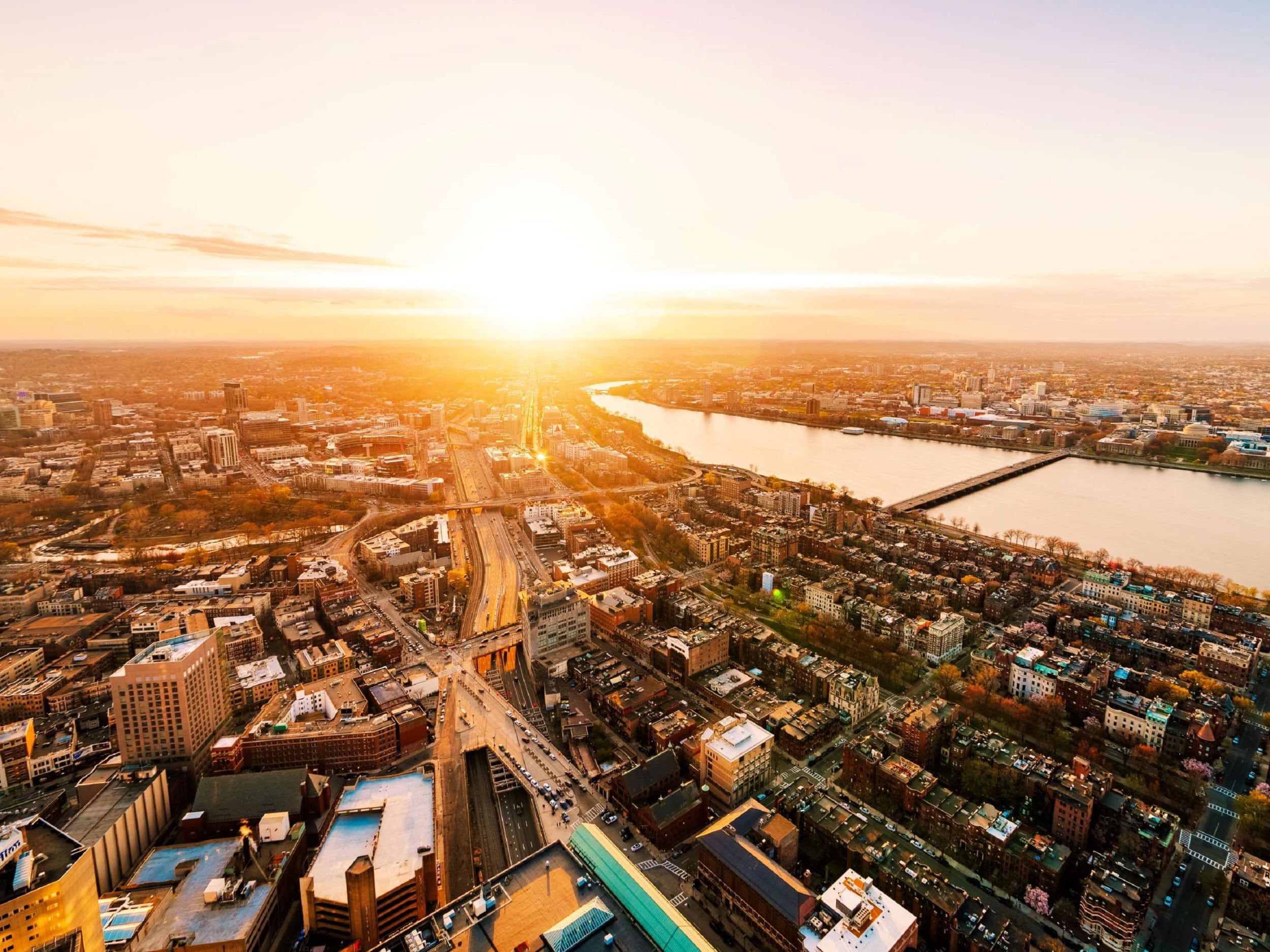 City in summer
