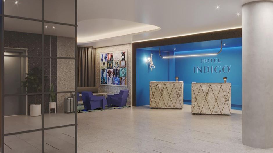Reception area at Hotel Indigo Melbourne Little Collins