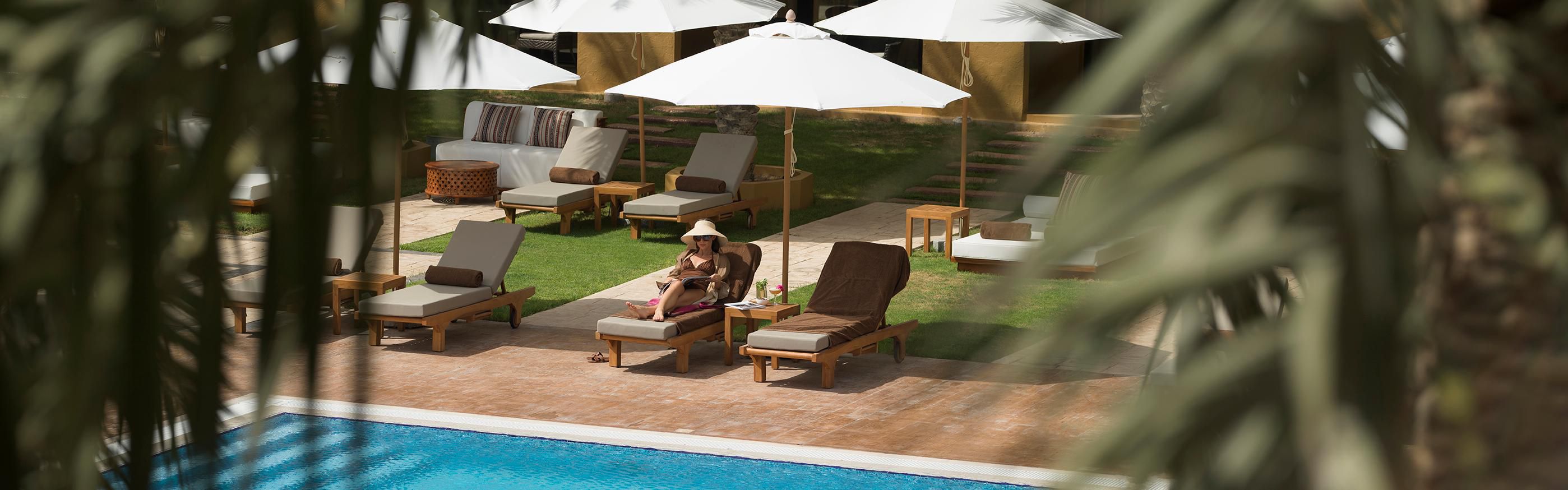 Moments of calm by the pool