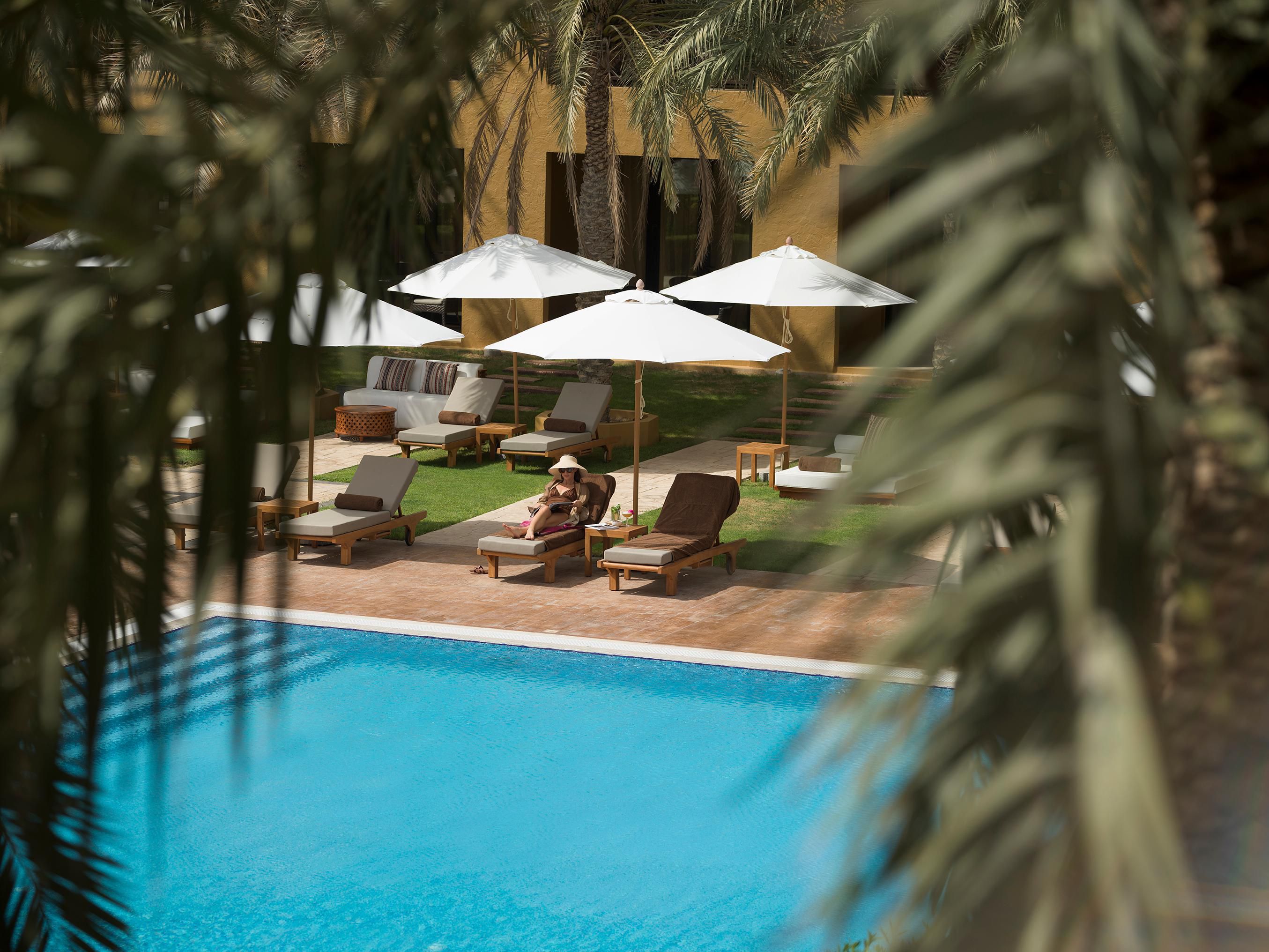 Moments of calm by the pool 
