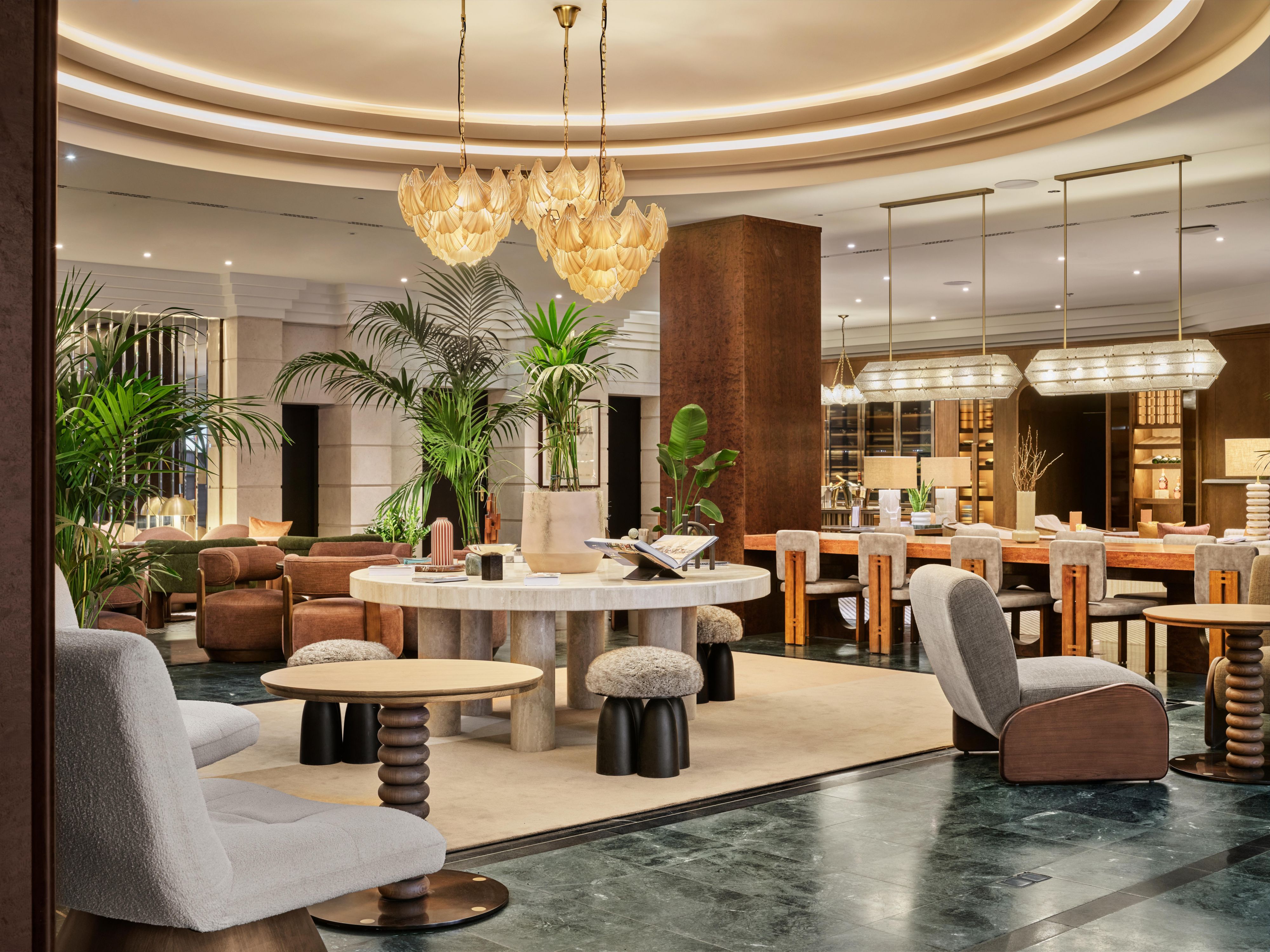 Stylish lobby and bar at Bristol Berlin, Vignette Collection