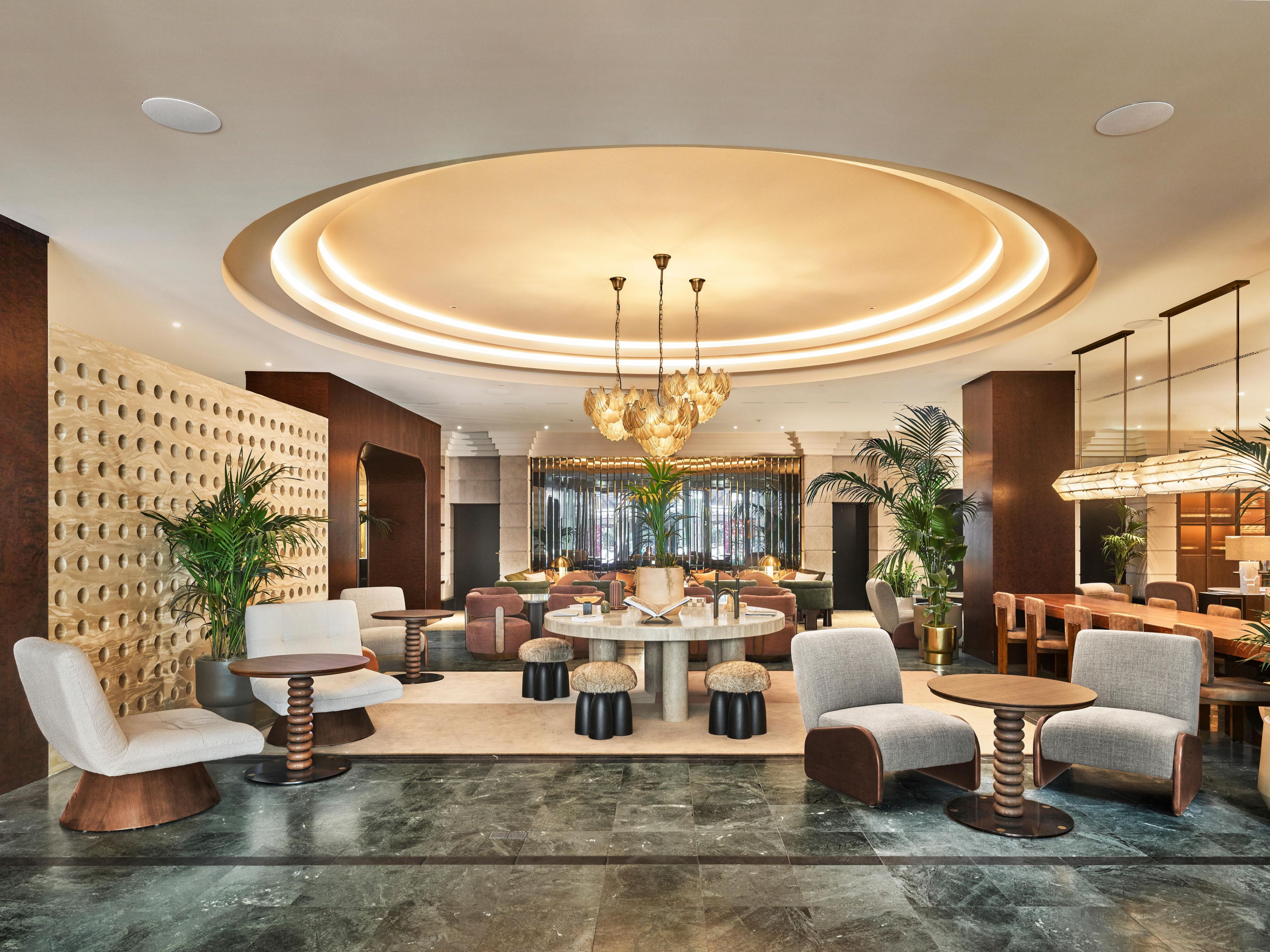 Bristol Berlin Hotel lobby with refined design and seating