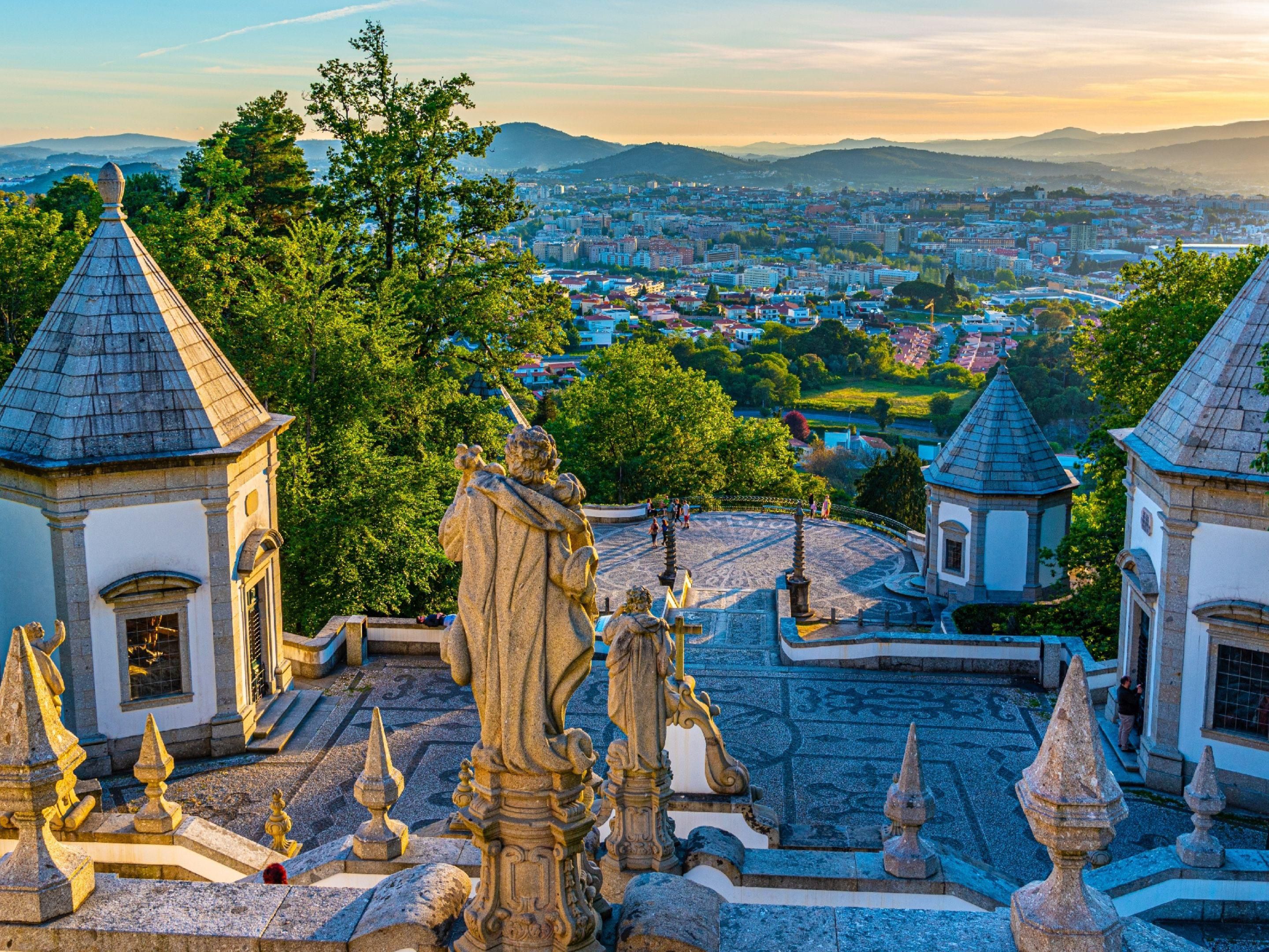 Light and stone lead the way at Bom Jesus do Monte