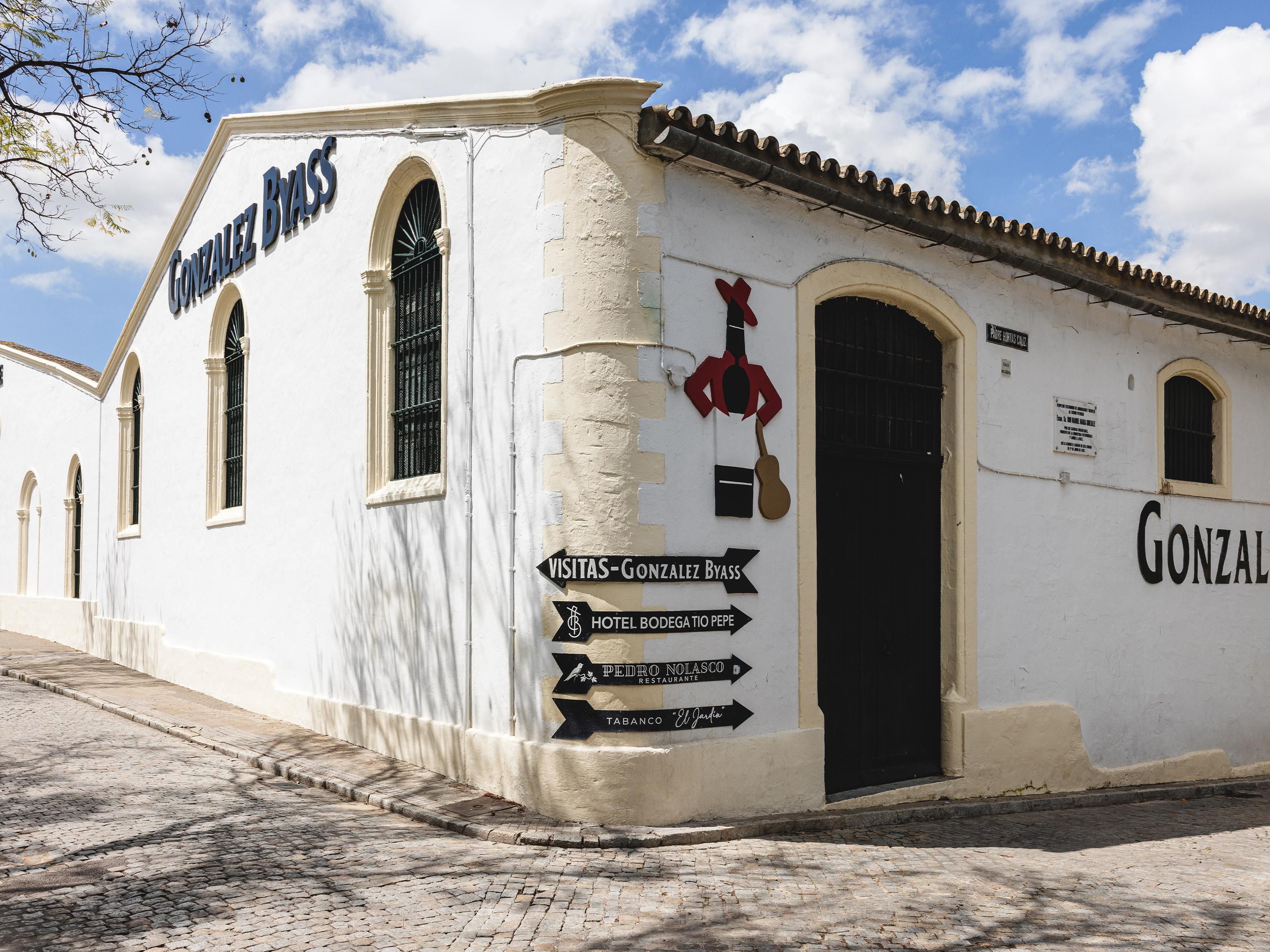 View of the Bodegas González building