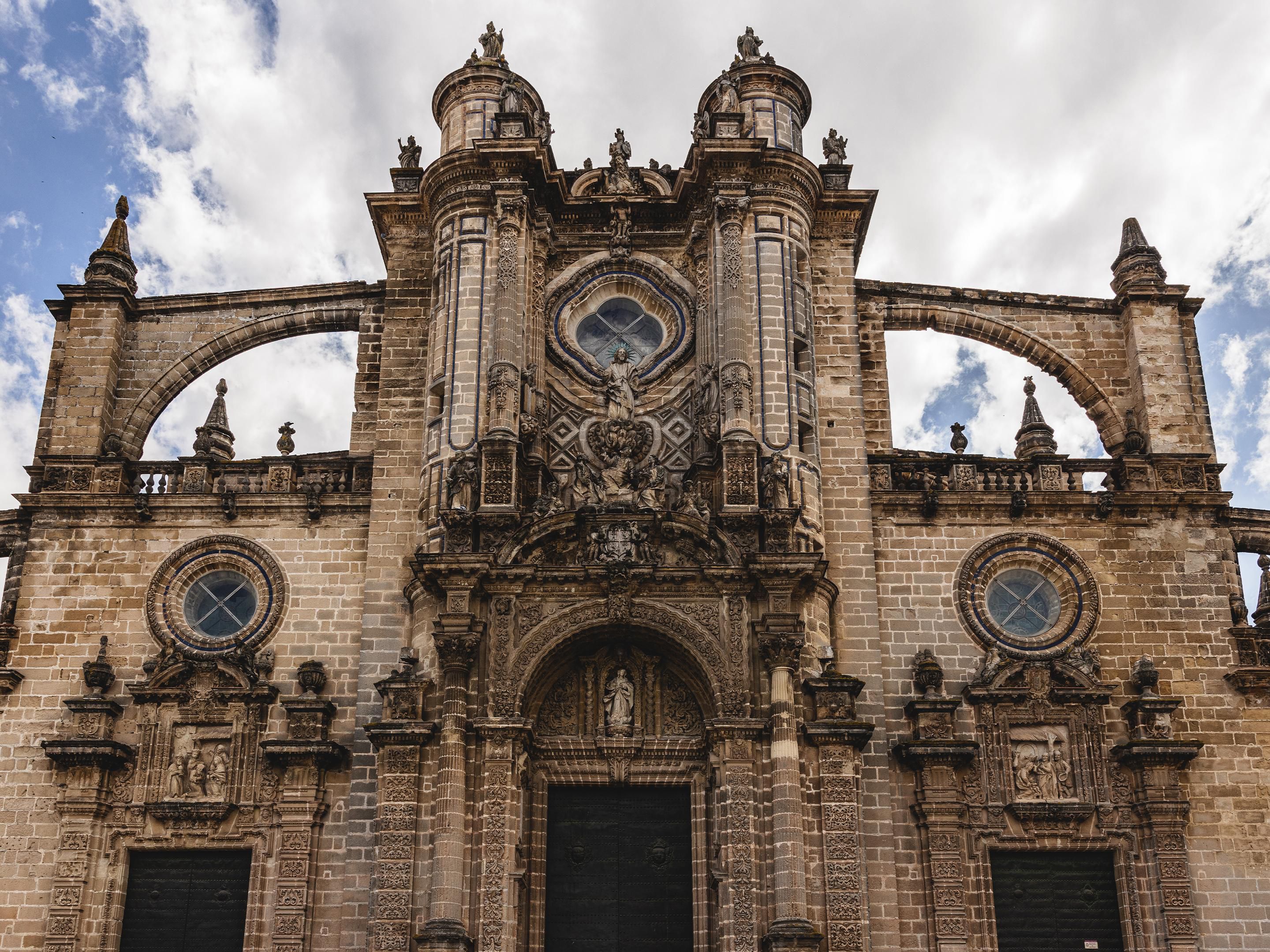 Frontal view of Jerez Cathedral