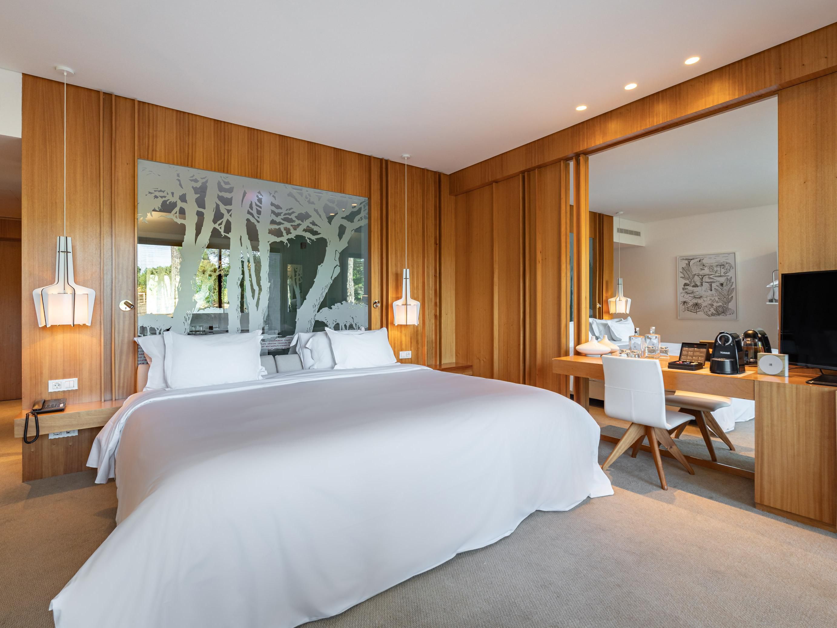Soft linens and premium mattress comfort