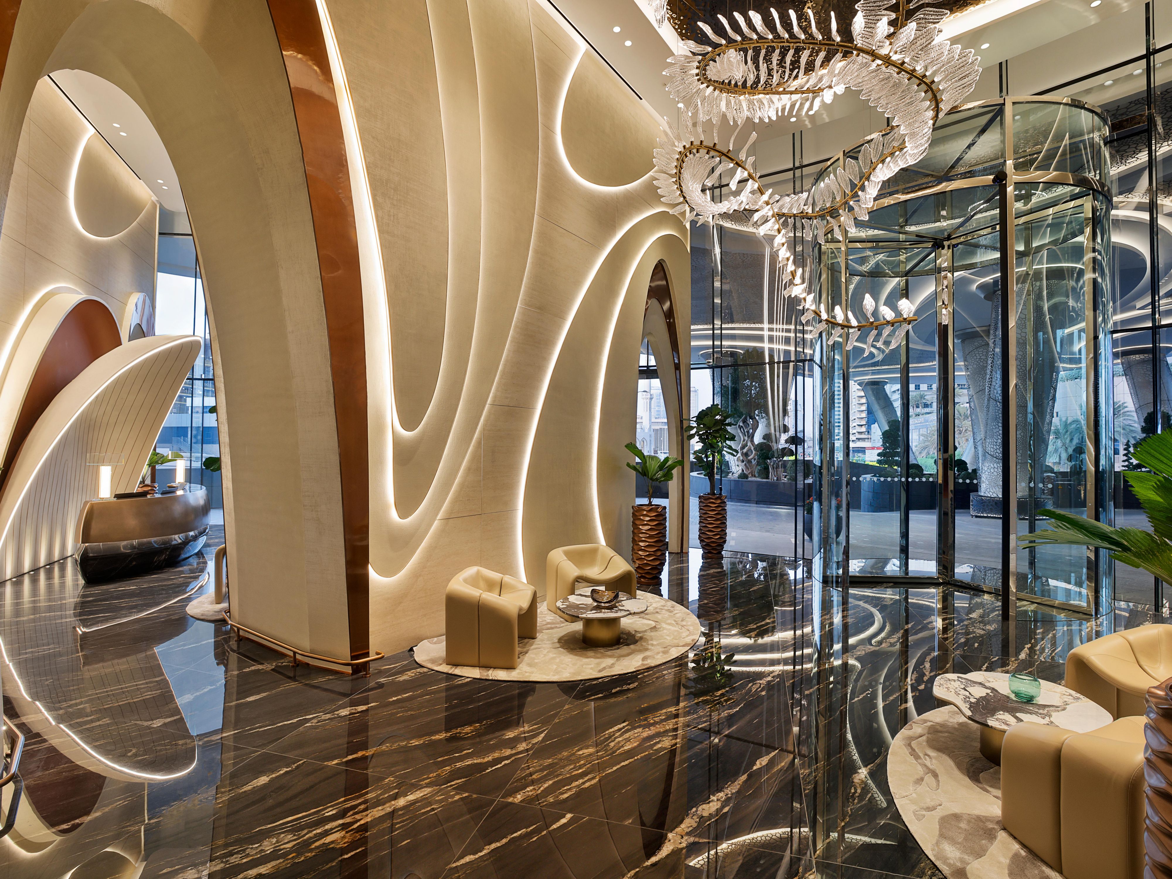Entryways frame the journey inside