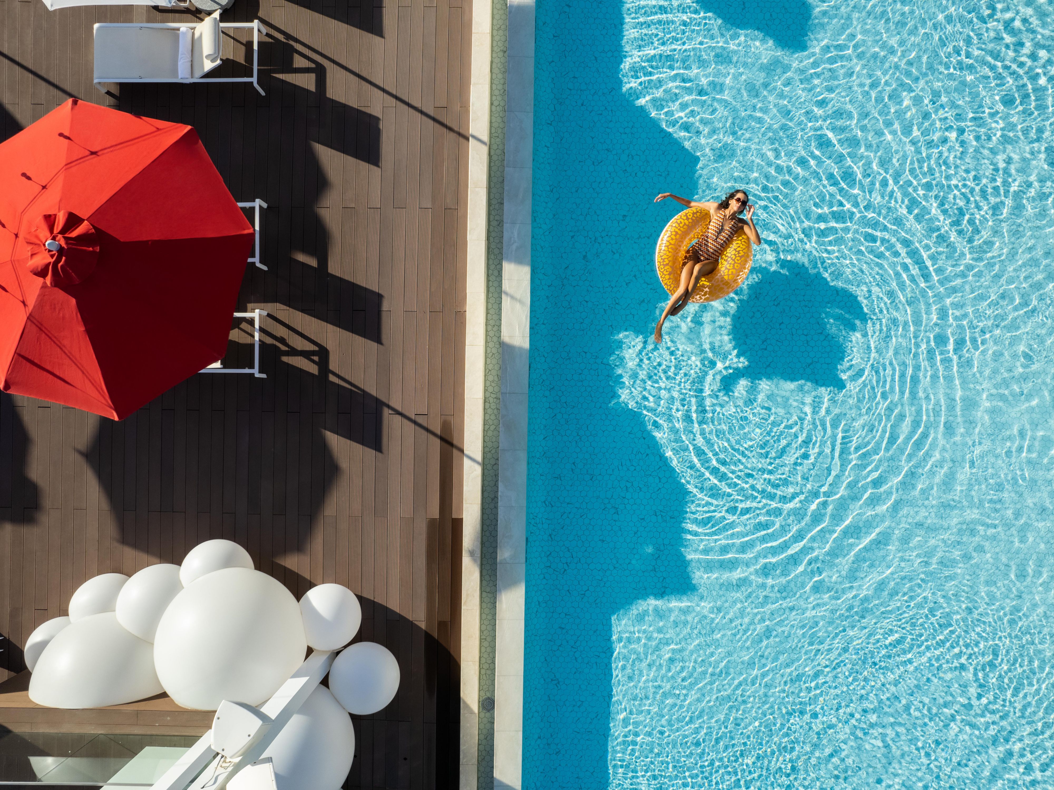 Top view from our Fluid Pool & Beach Club
