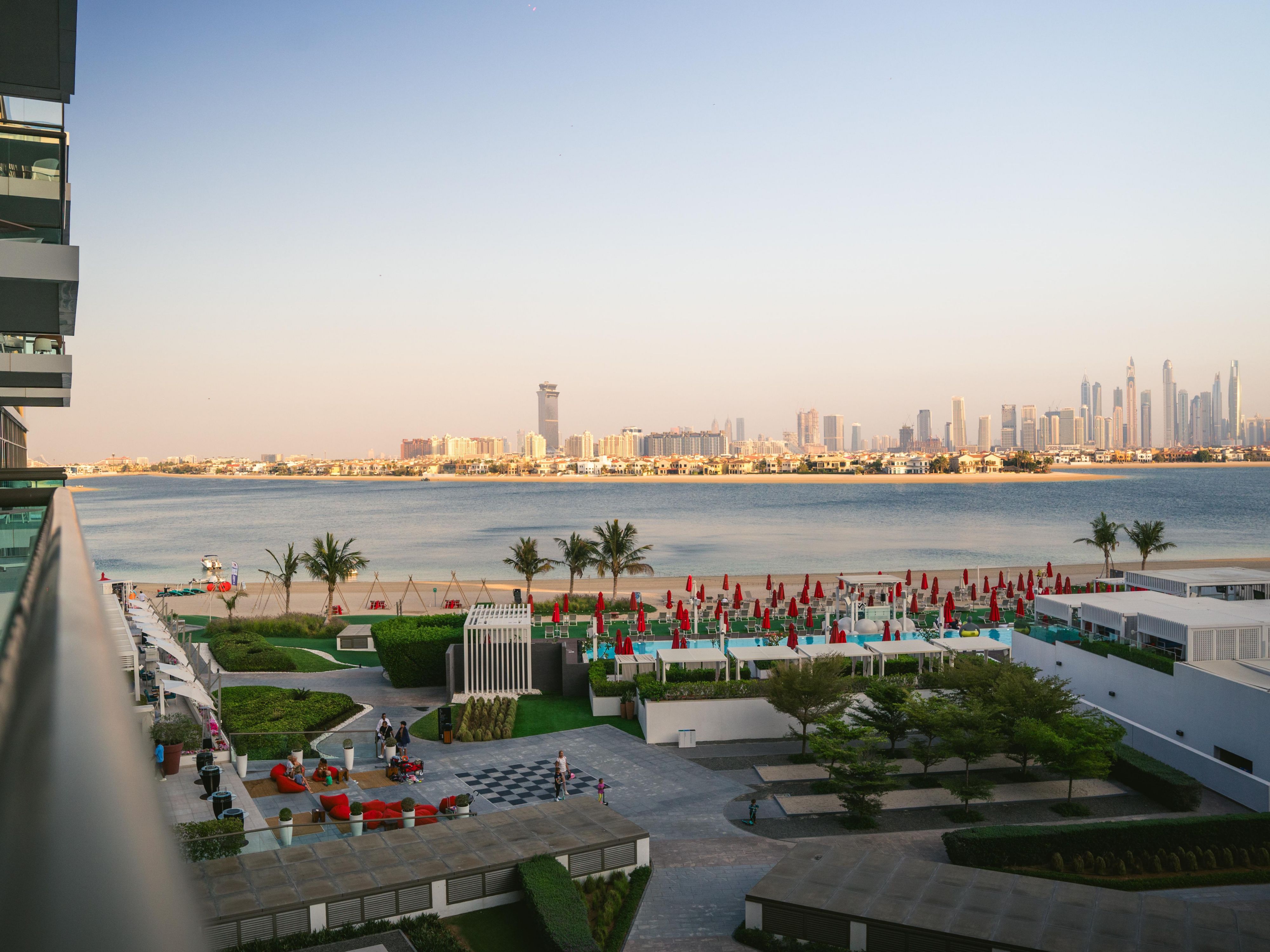 The stunning views overlooking Dubai skyline.