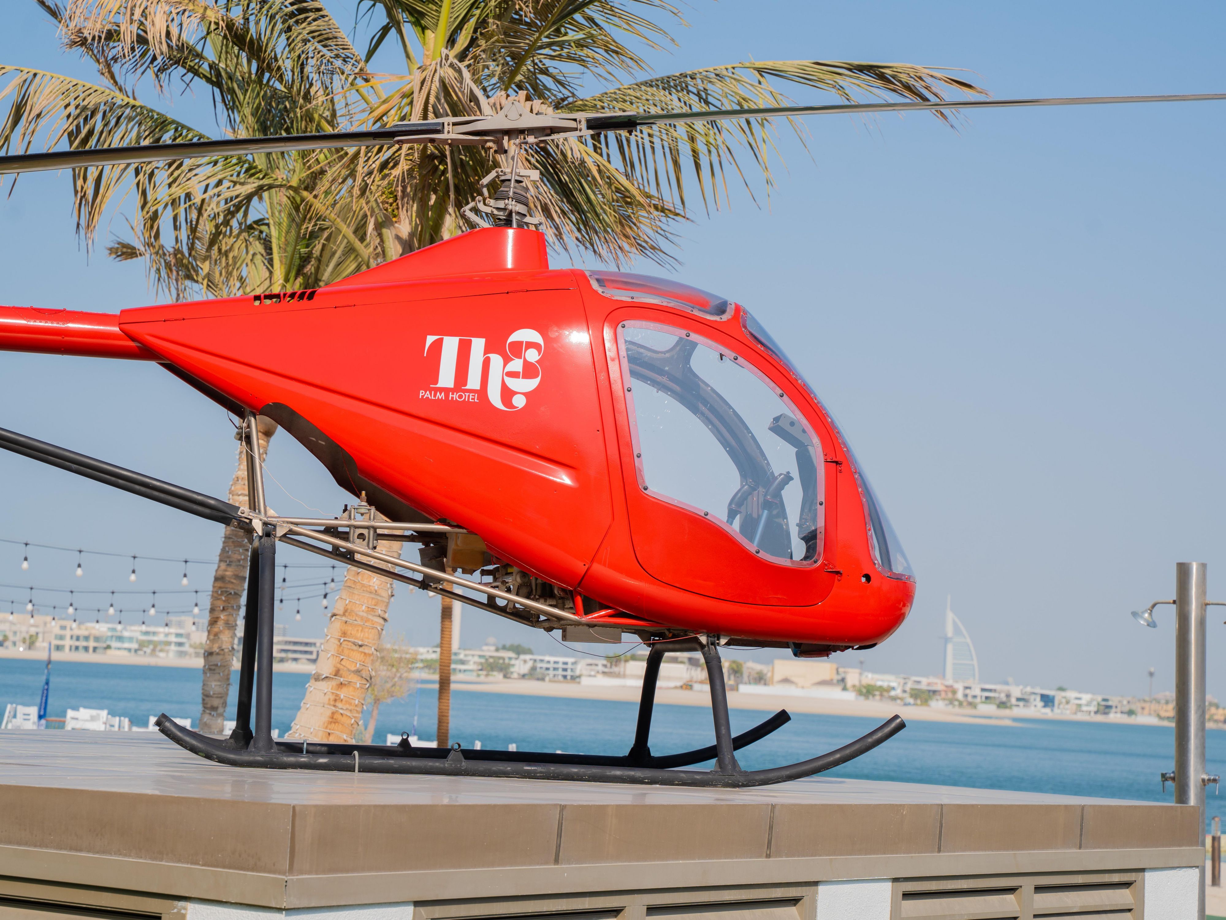 The lifestyle resort helicopter, perfect place for pictures!