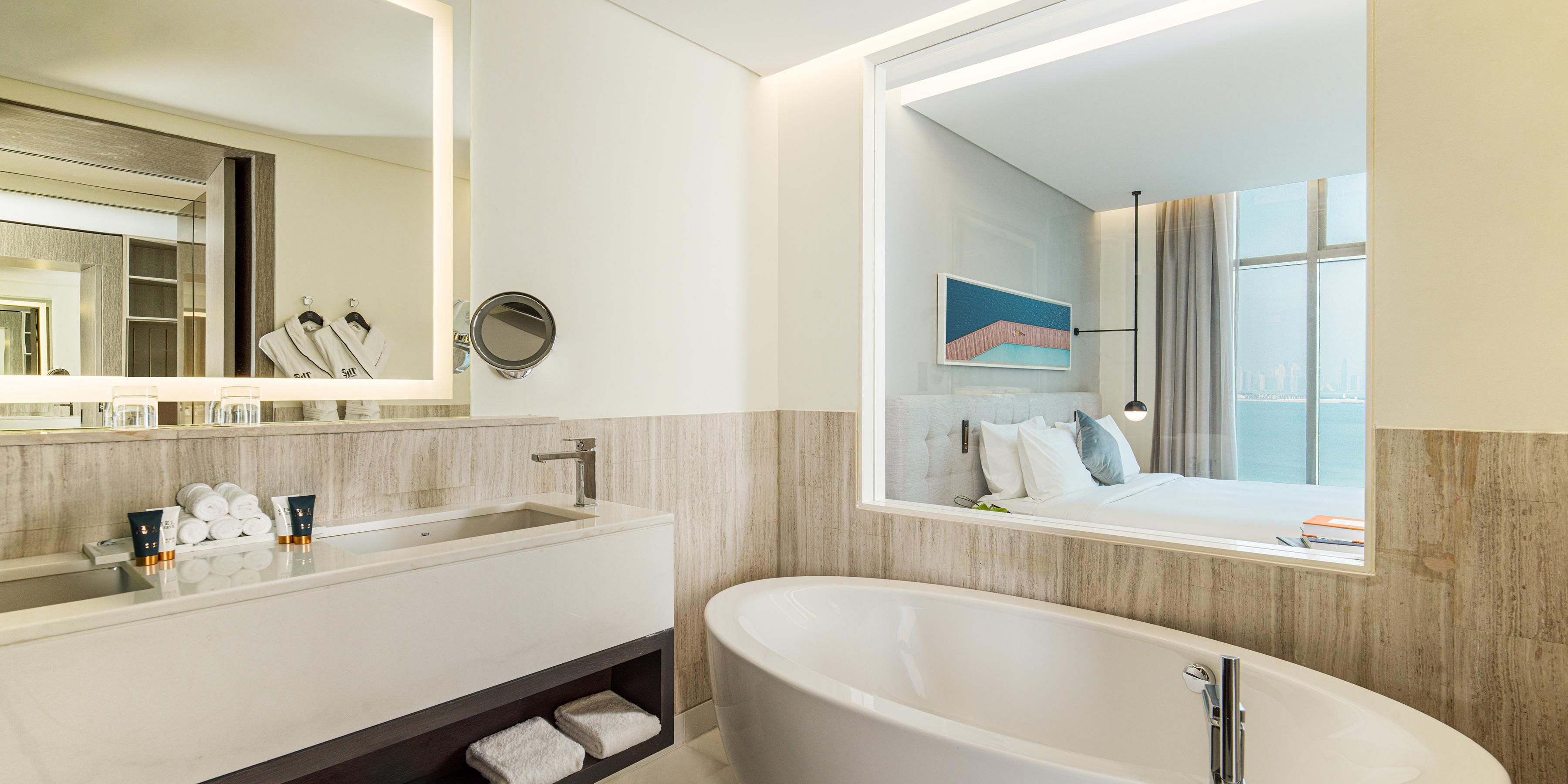 A bath with a view – enjoy pure luxury in our exquisite bathroom