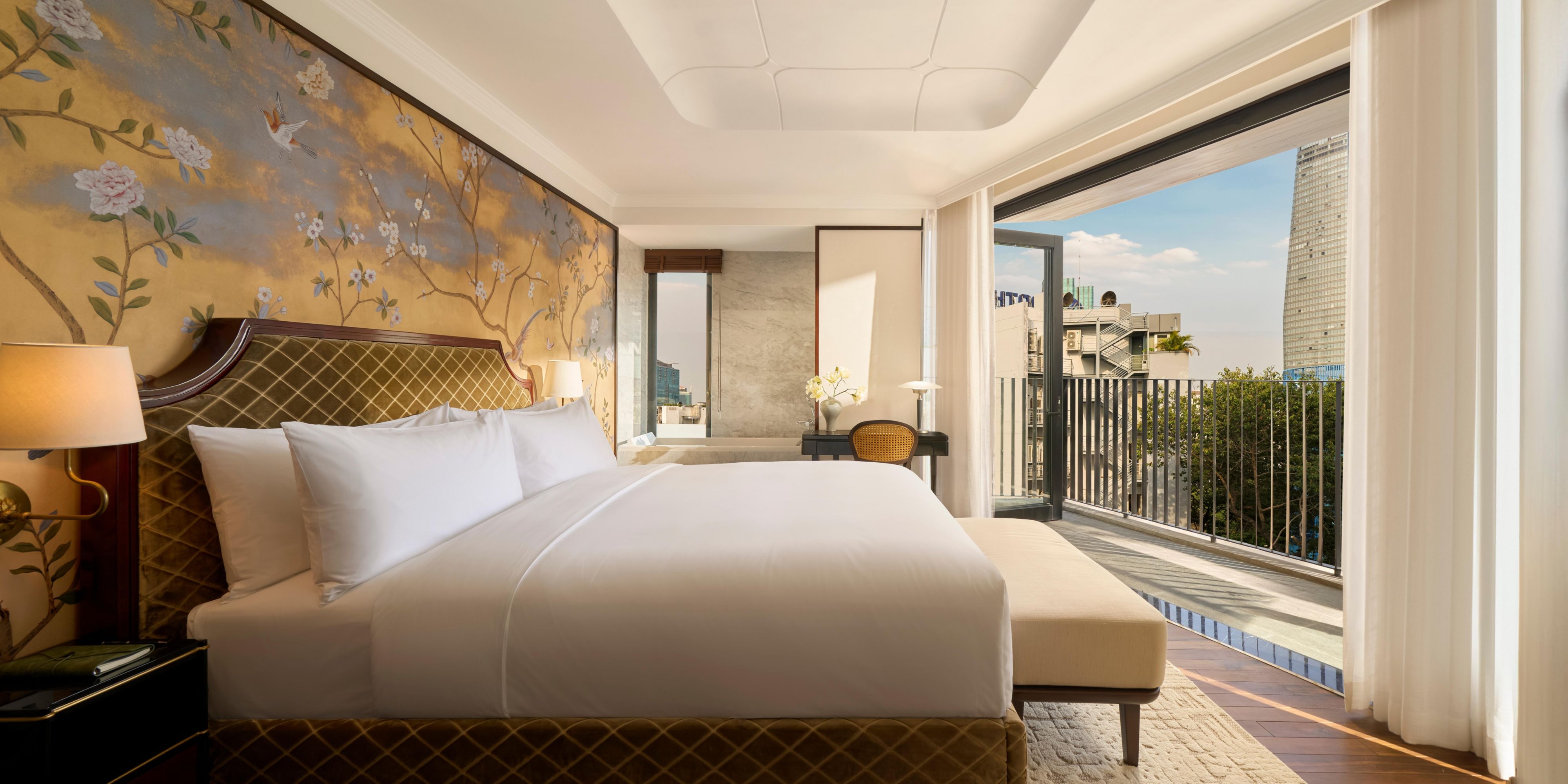 Breathtaking panoramic views from your private Indochine corner.