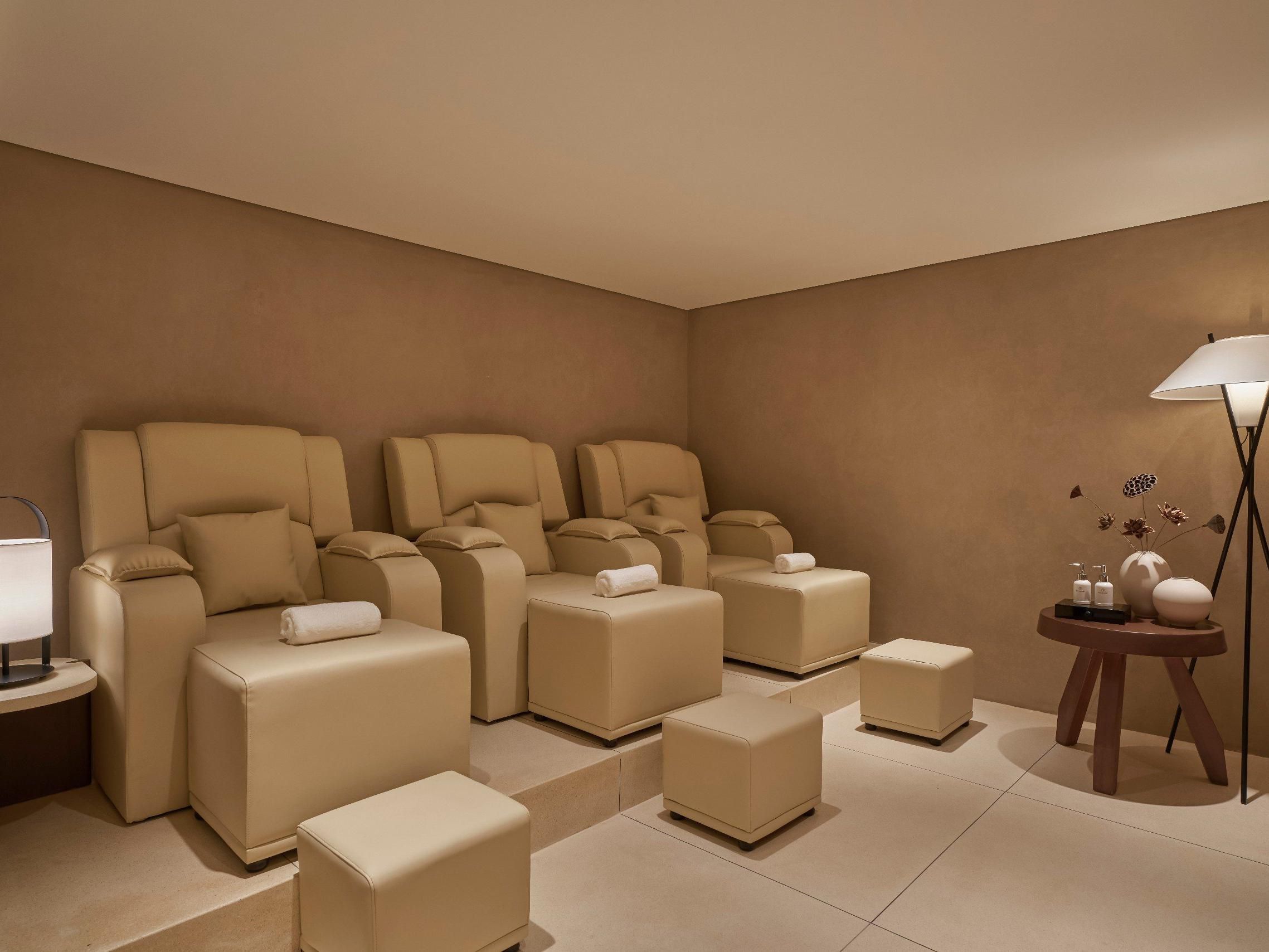 Comfortable lounge area with luxurious seating