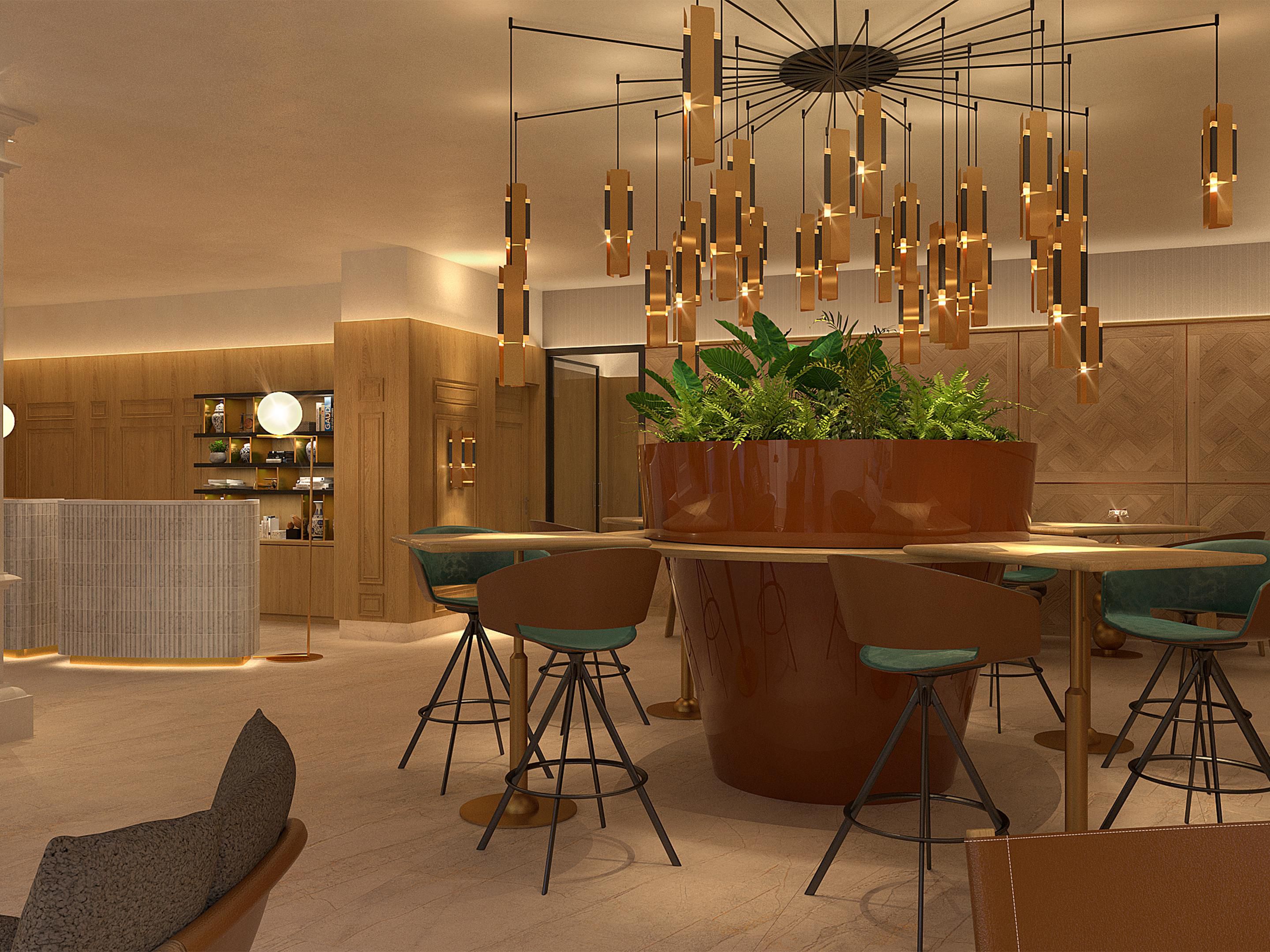 Enjoy a warm welcome in the hotel lobby