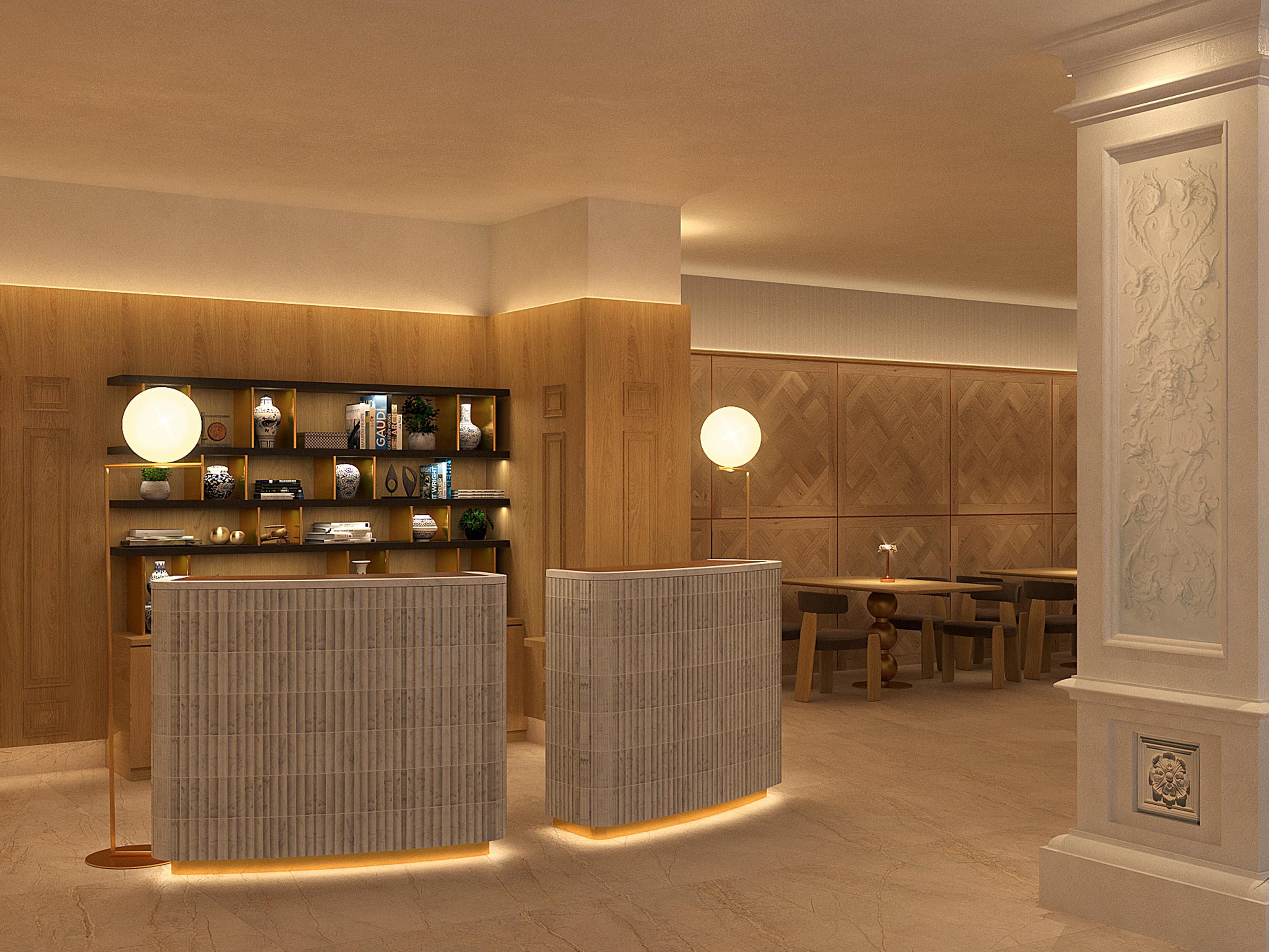 Beautiful hotel hall