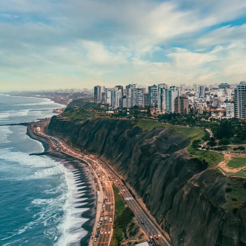 A bird's eye view of costa verde