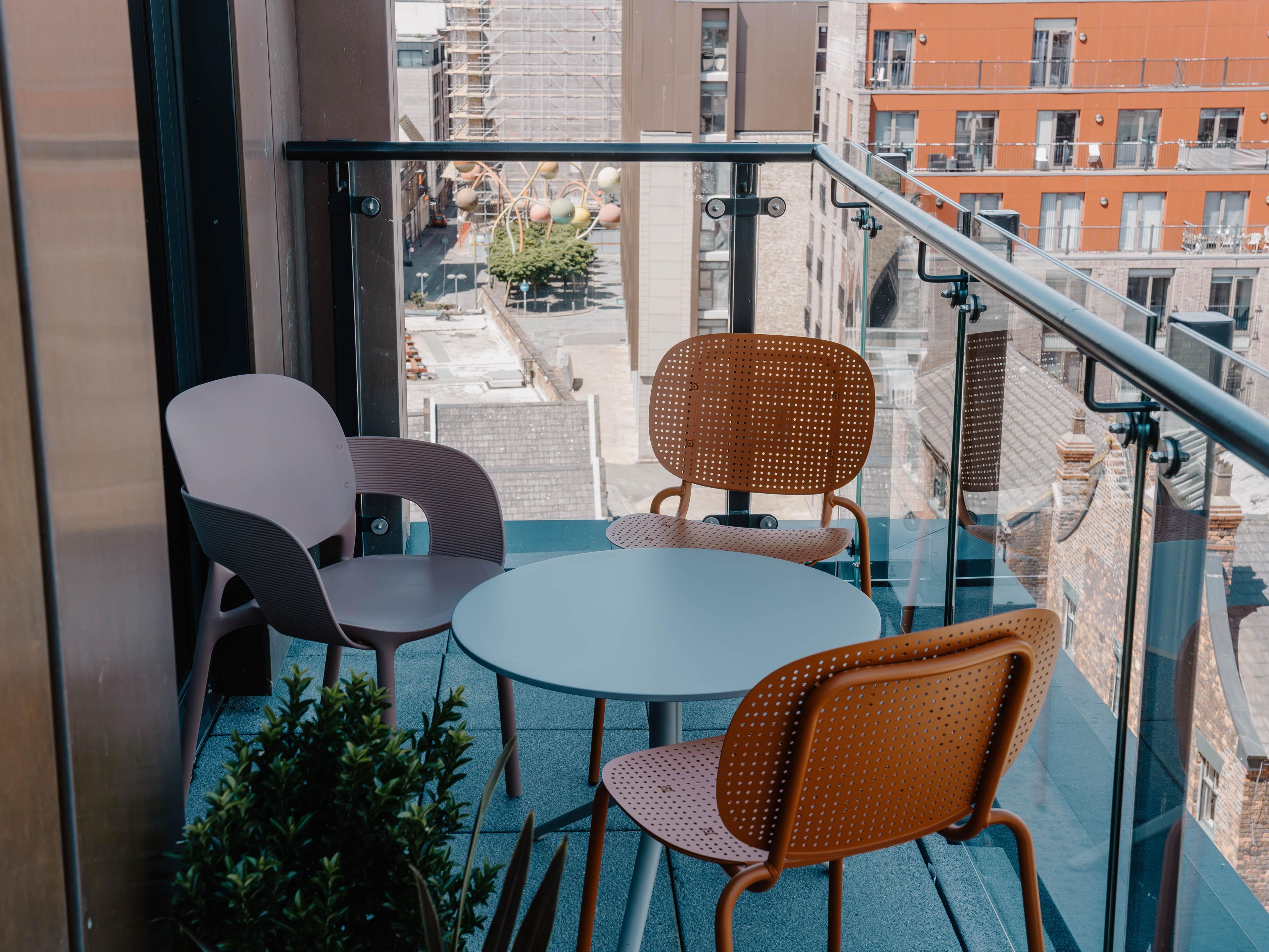 King Suite Top Floor Balcony with City Views