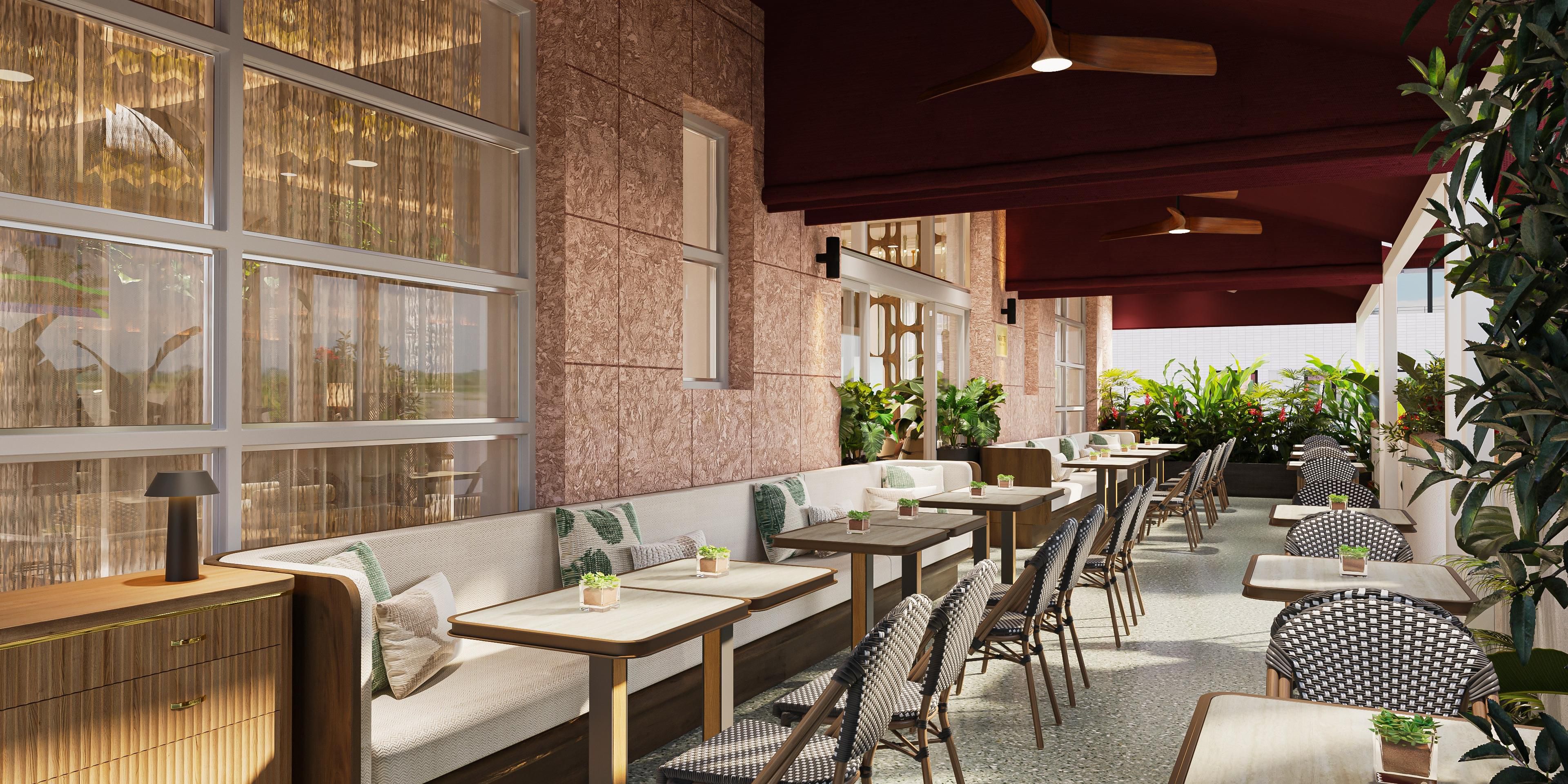 outdoor restaurant seating