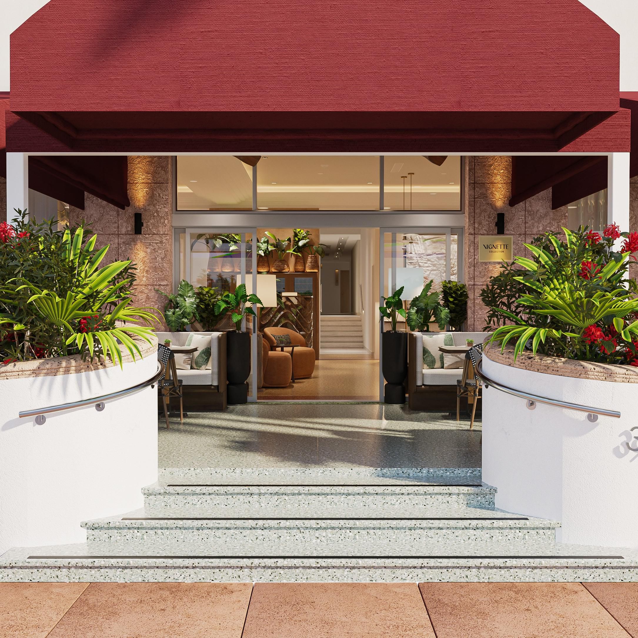 Front entrance of Bossa House.