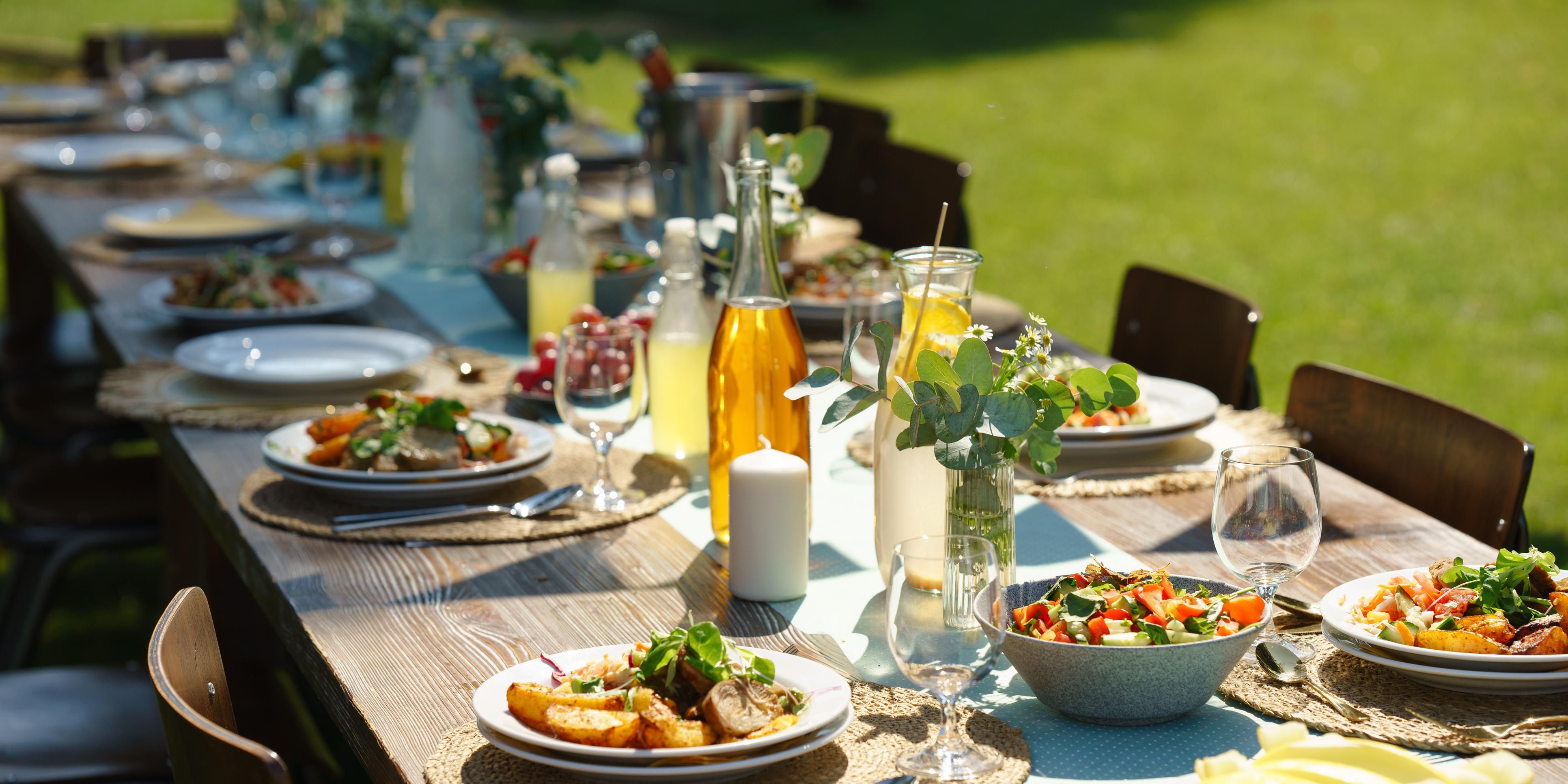 A garden table set for seasonal flavours and shared moments