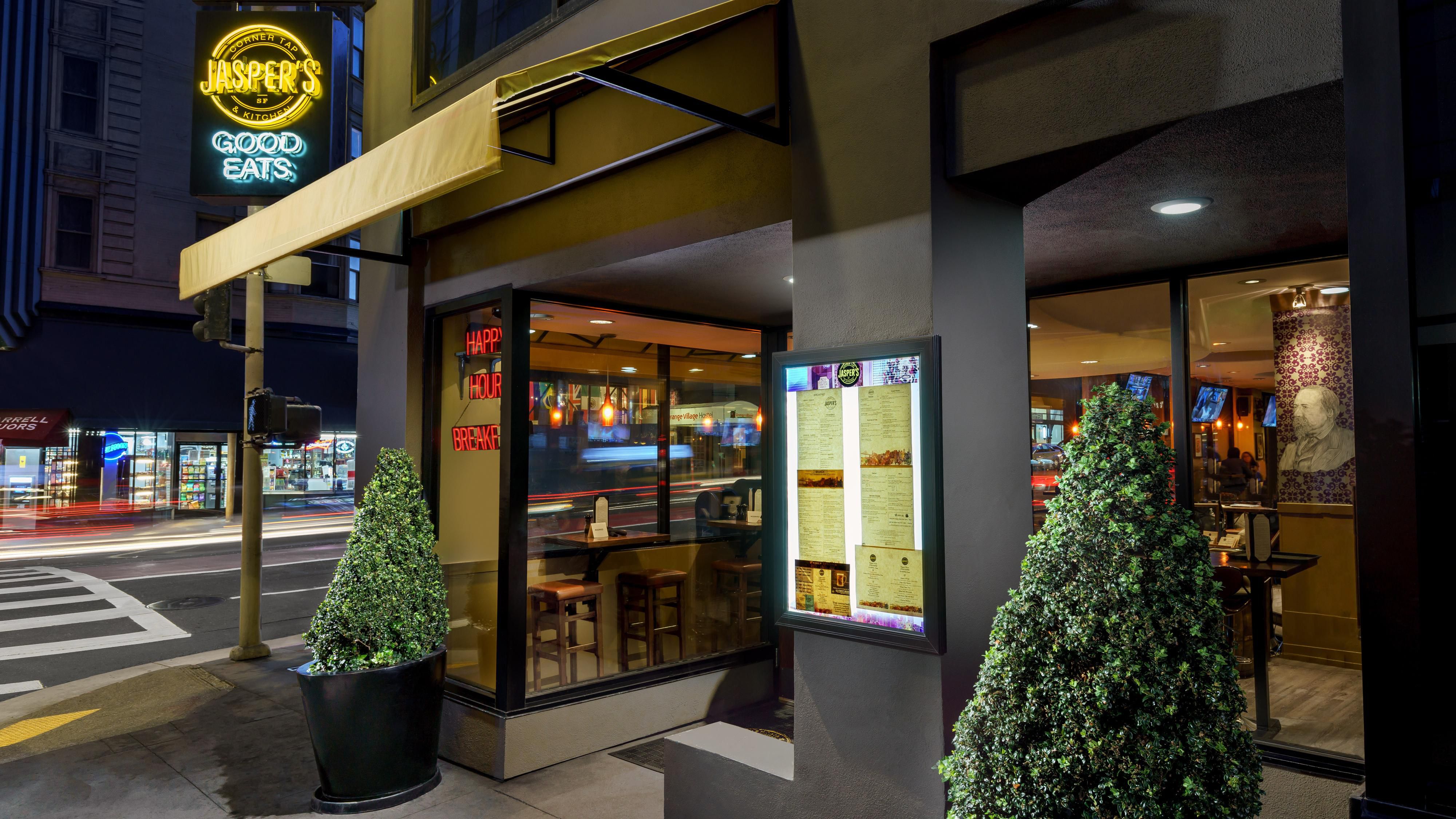 Jasper's Corner Tap & Kitchen restaurant entryway 