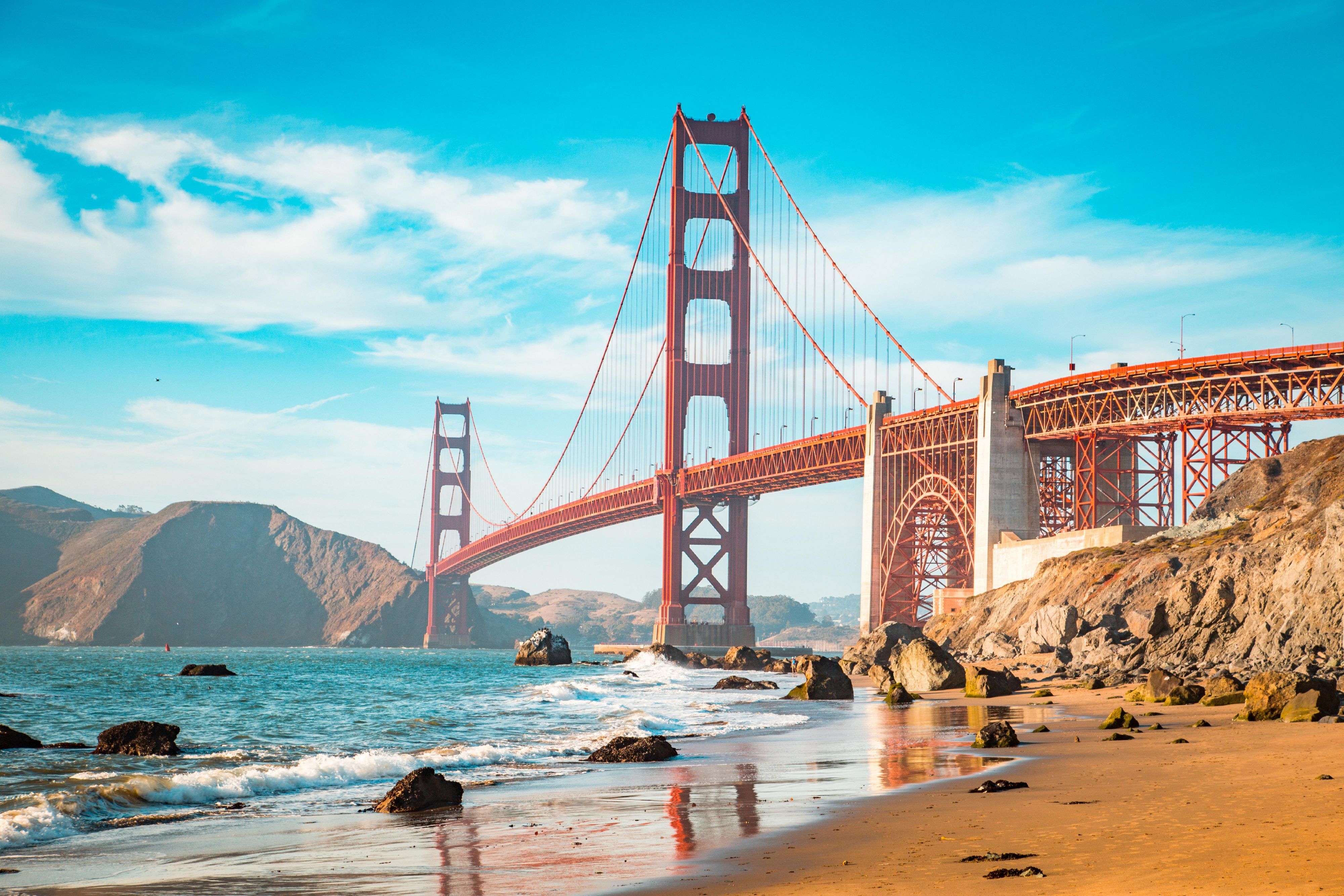 Baker Beach at Goleden Gate Bridge
