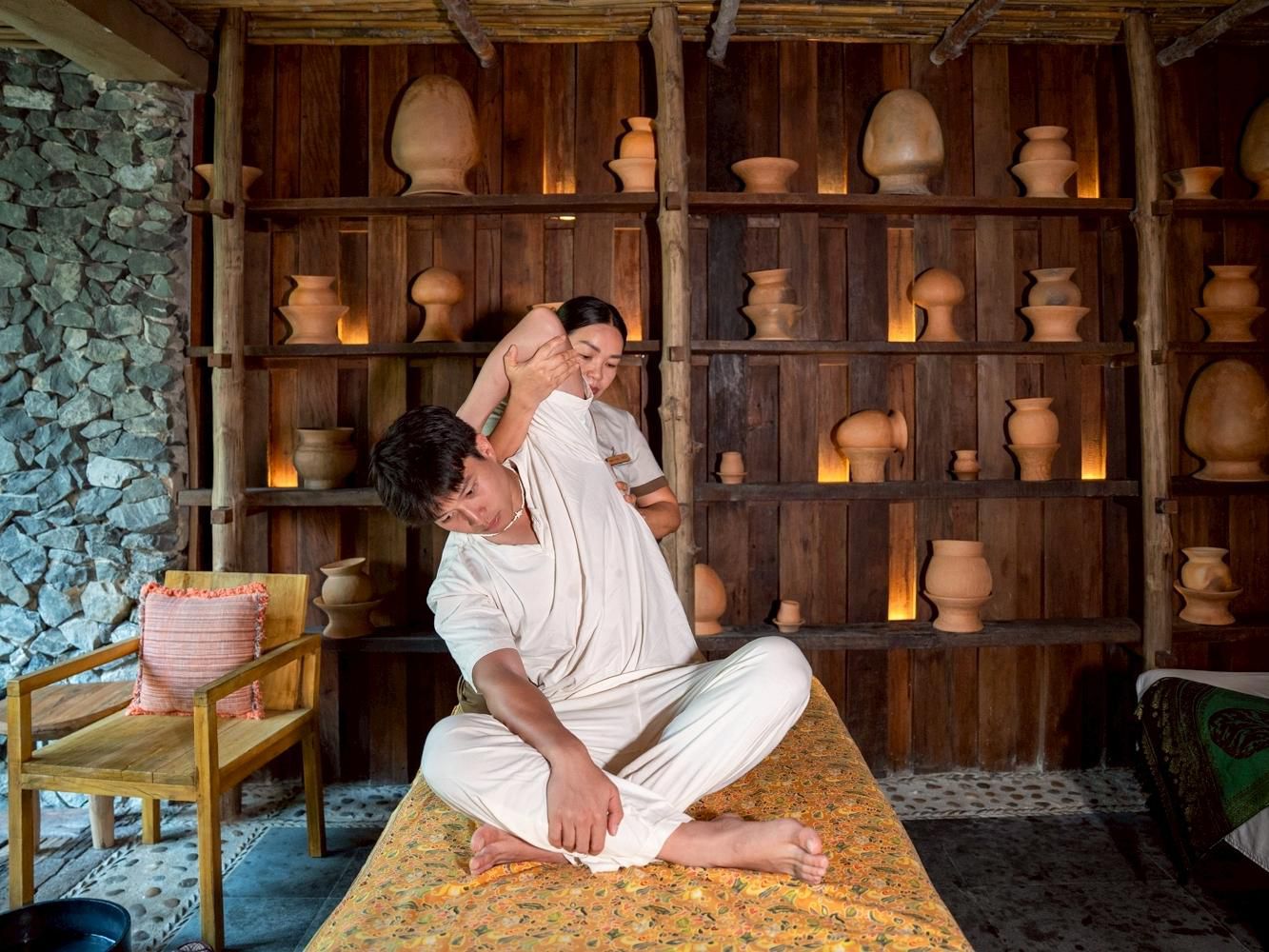 Book a signature massage at D_Jamuna Spa