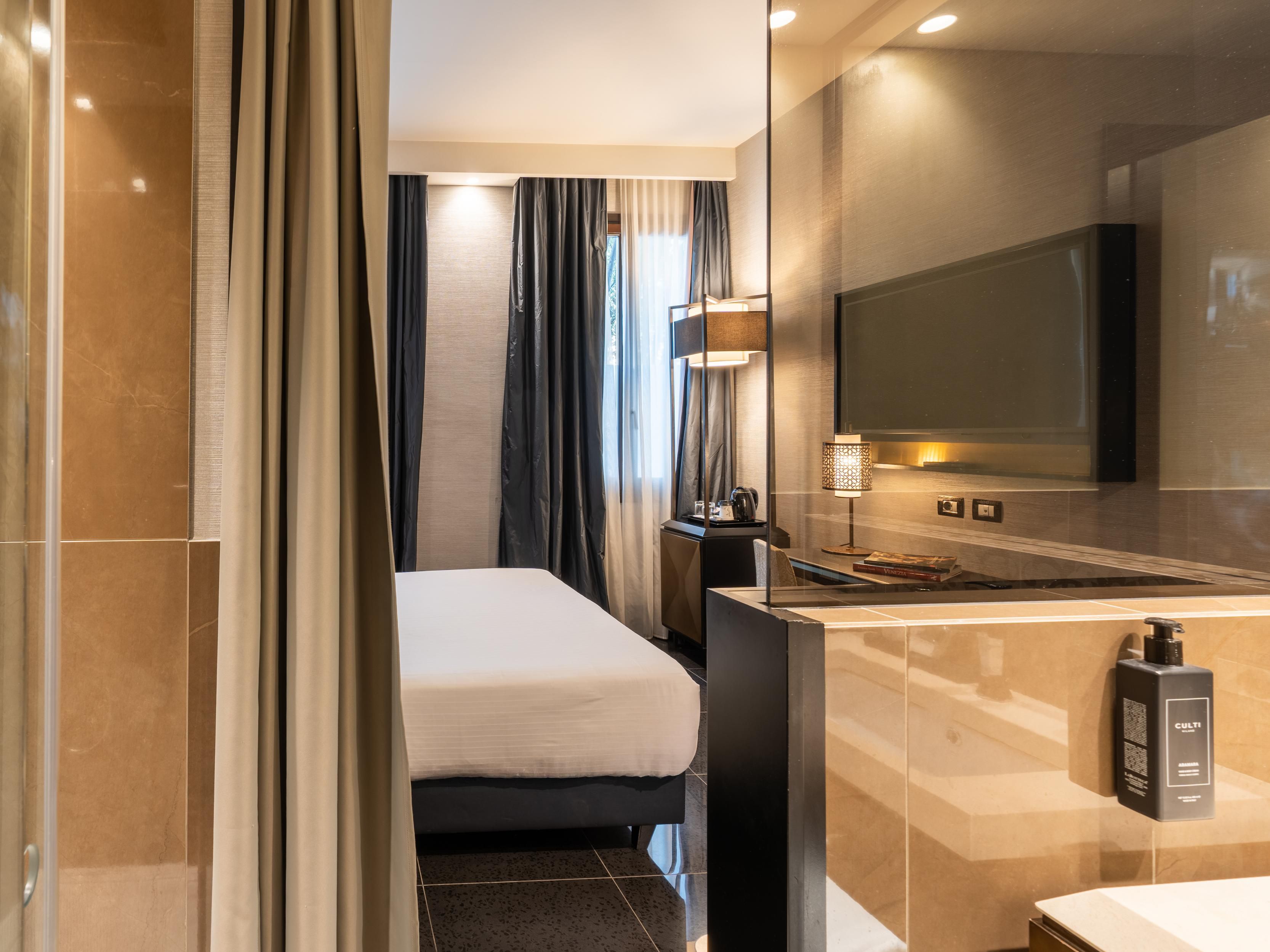 Spacious King Bed guest room for a relaxing stay