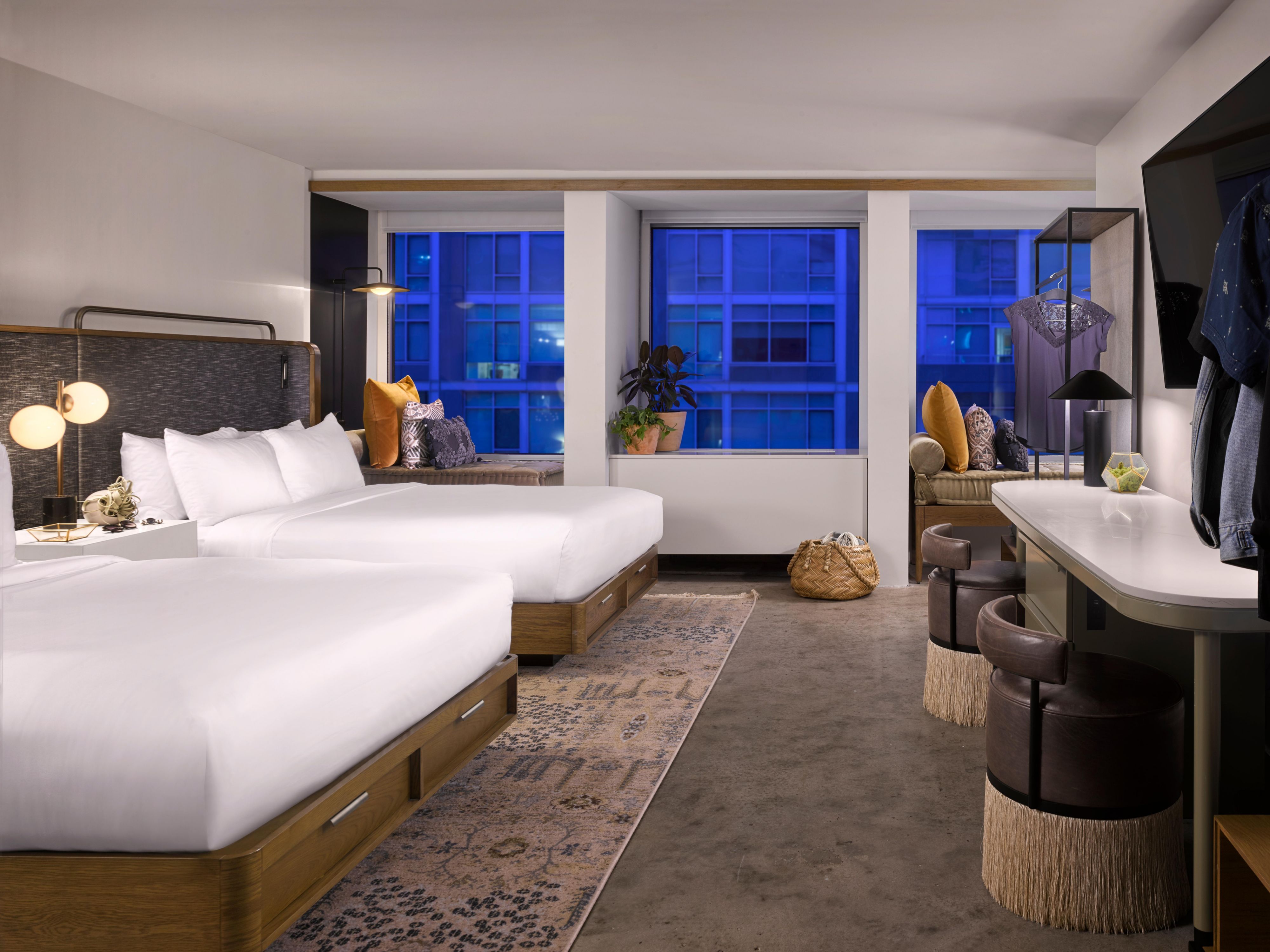Unwind in your room while you watch your favorite TV show.