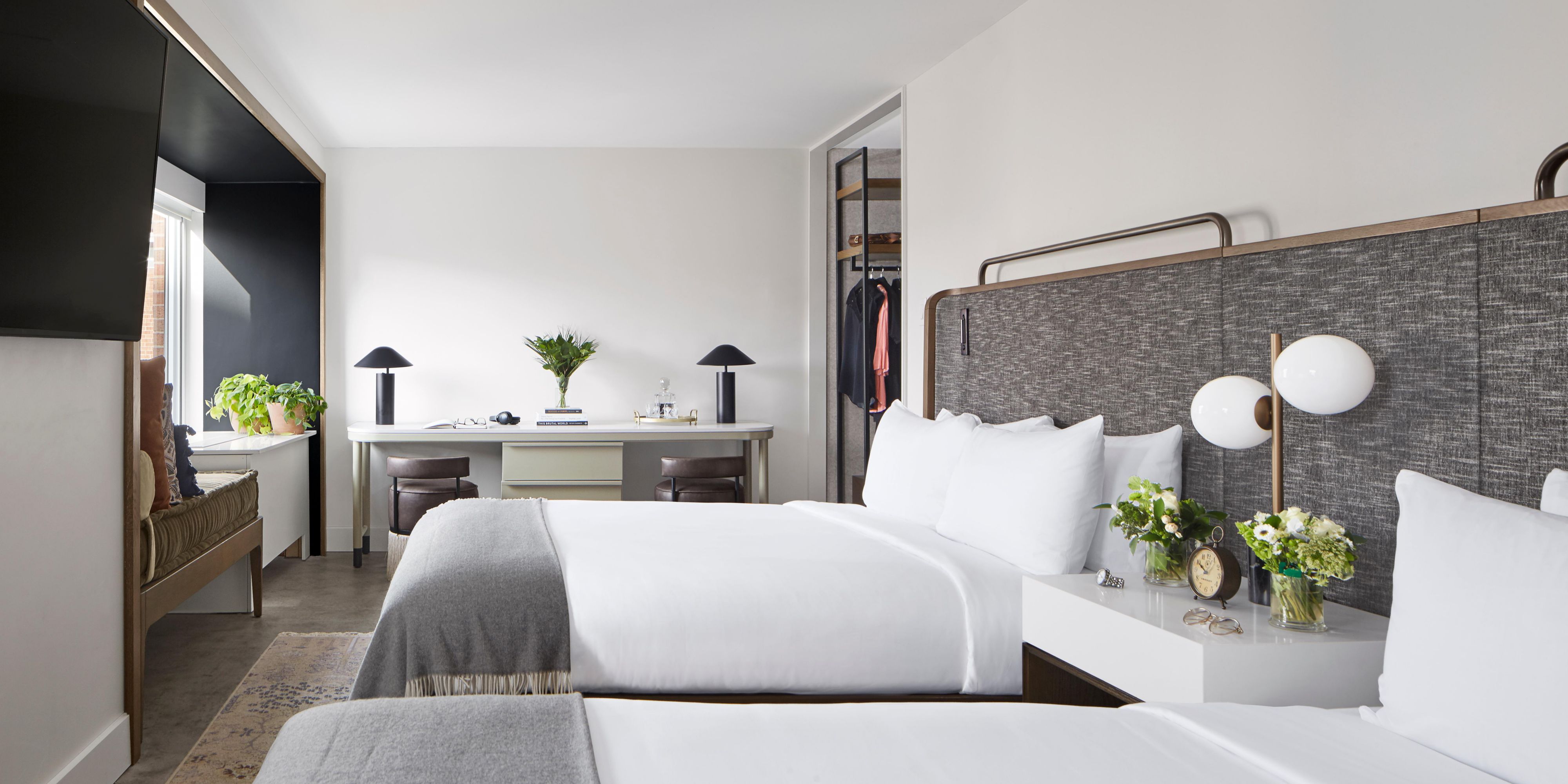 Premium rooms with 2 queen beds are perfect for DC staycations.