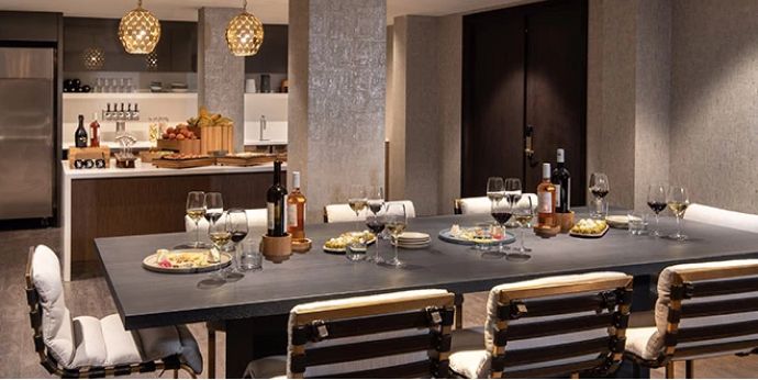 Our Pantry meeting space is stocked with snacks and drinks