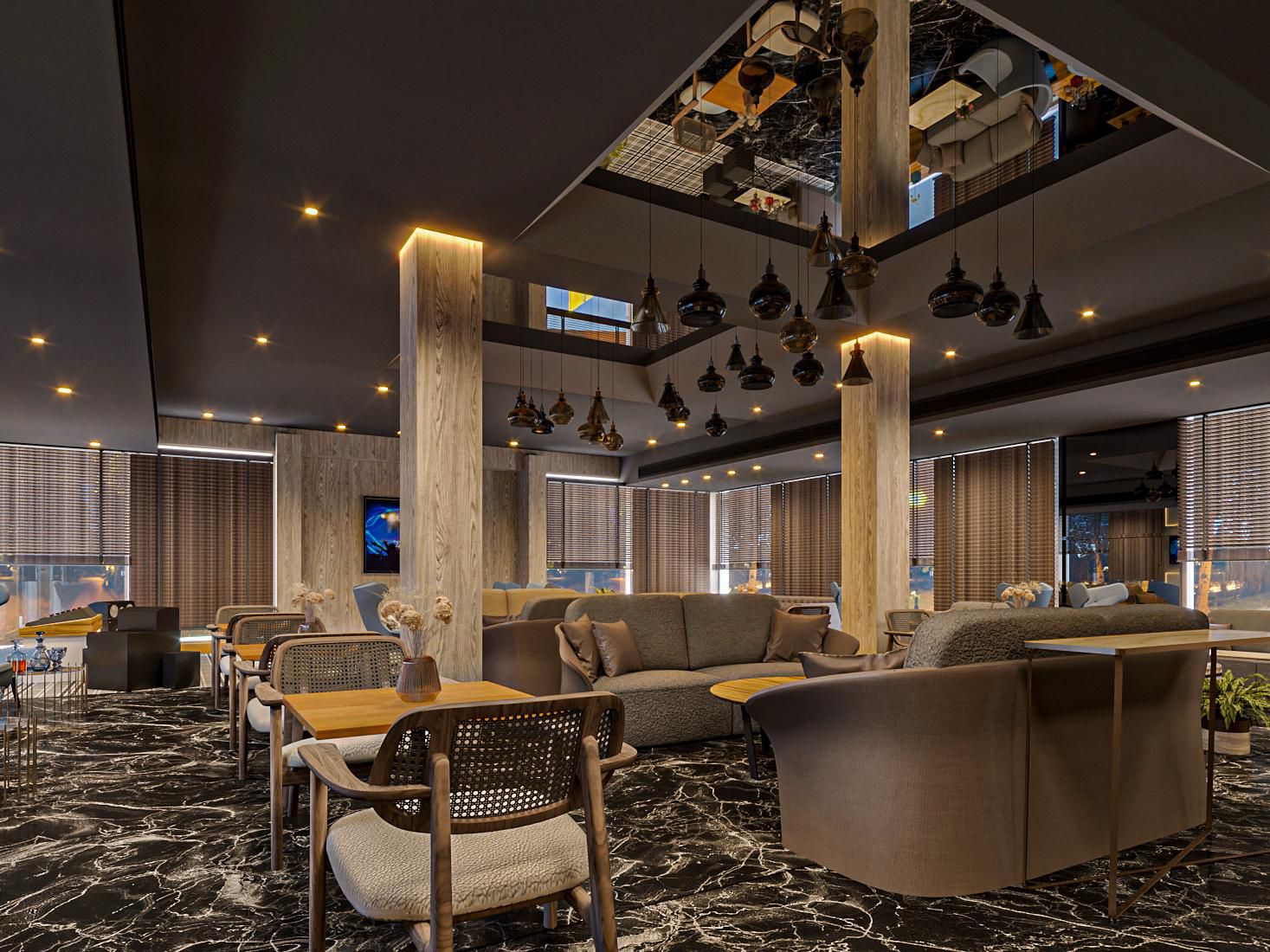 استمتع بالأمسيات النابضة بالحياة في مطعمنا والبار الموجود على السطح مع الكوكتيلات المميزة والوجبات اللذيذة والإطلالات الشاملة. مع مقاعد أنيقة وأجواء نابضة بالحياة، فهي الوجهة المثالية للتجمعات الاسترخائية والليالي التي لا تُنسى تحت السماء المفتوحة.