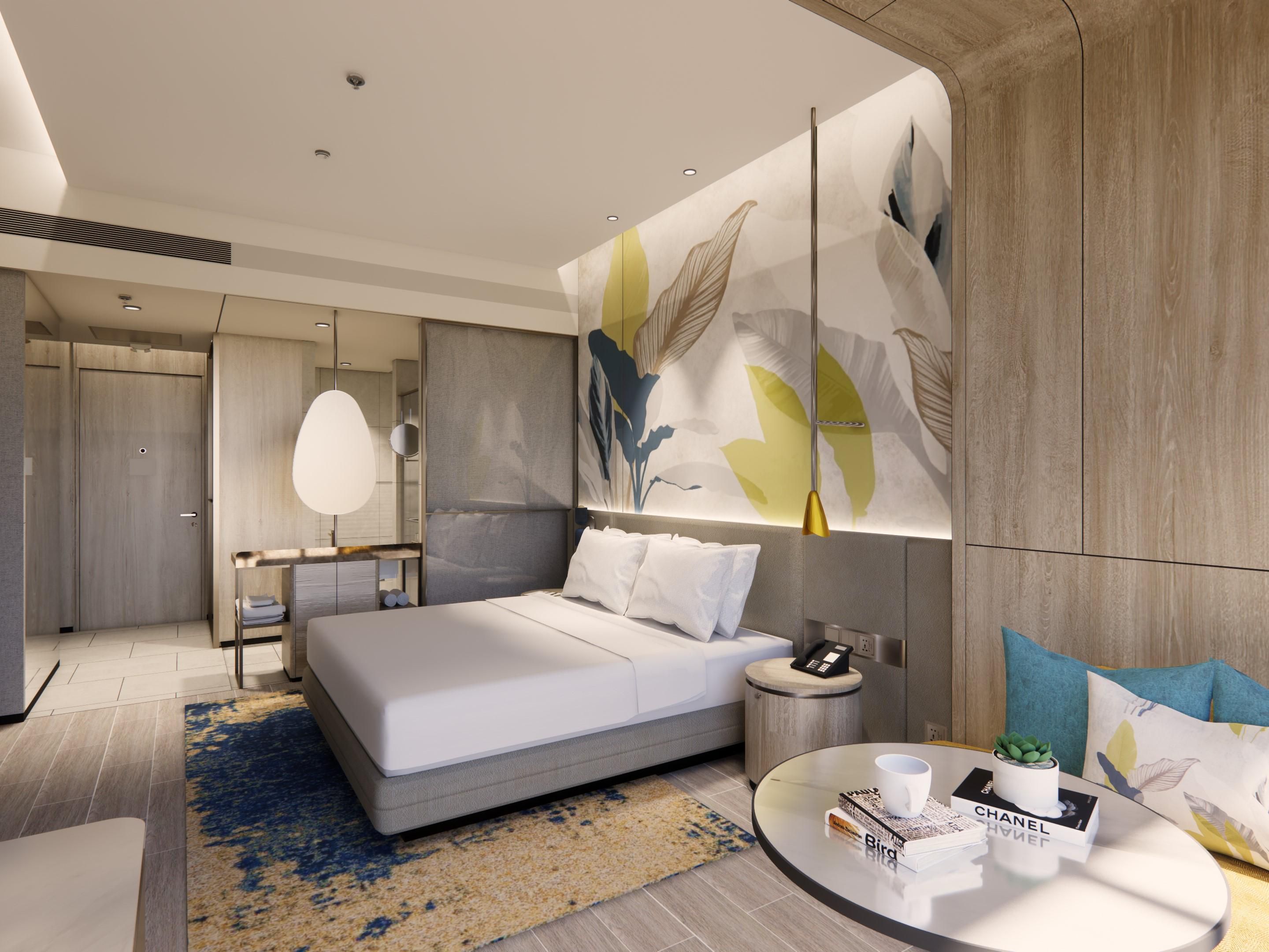 Das Hotel verfügt über durchdacht gestaltete Zimmer, die alle mit gemütlicher Bettwäsche, Premium-Pflegeprodukte, kostenlos WLAN und Smart-TV ausgestattet sind. Das Innendesign legt Wert auf Komfort und Stil und schafft einen Raum, wo die Gäste sich entspannen und entspannen können.